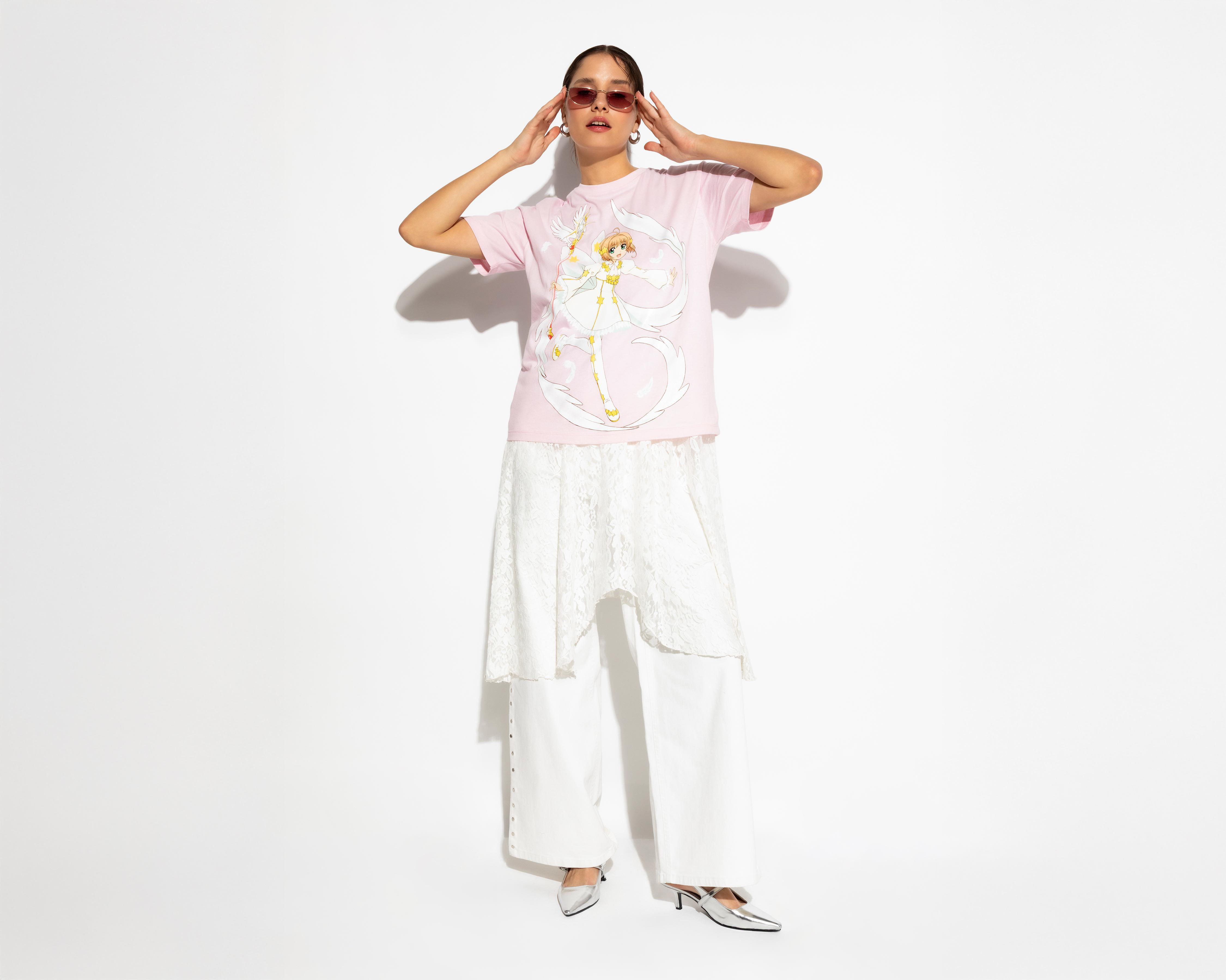 Playera Sakura Card Captor Rosa para Mujer