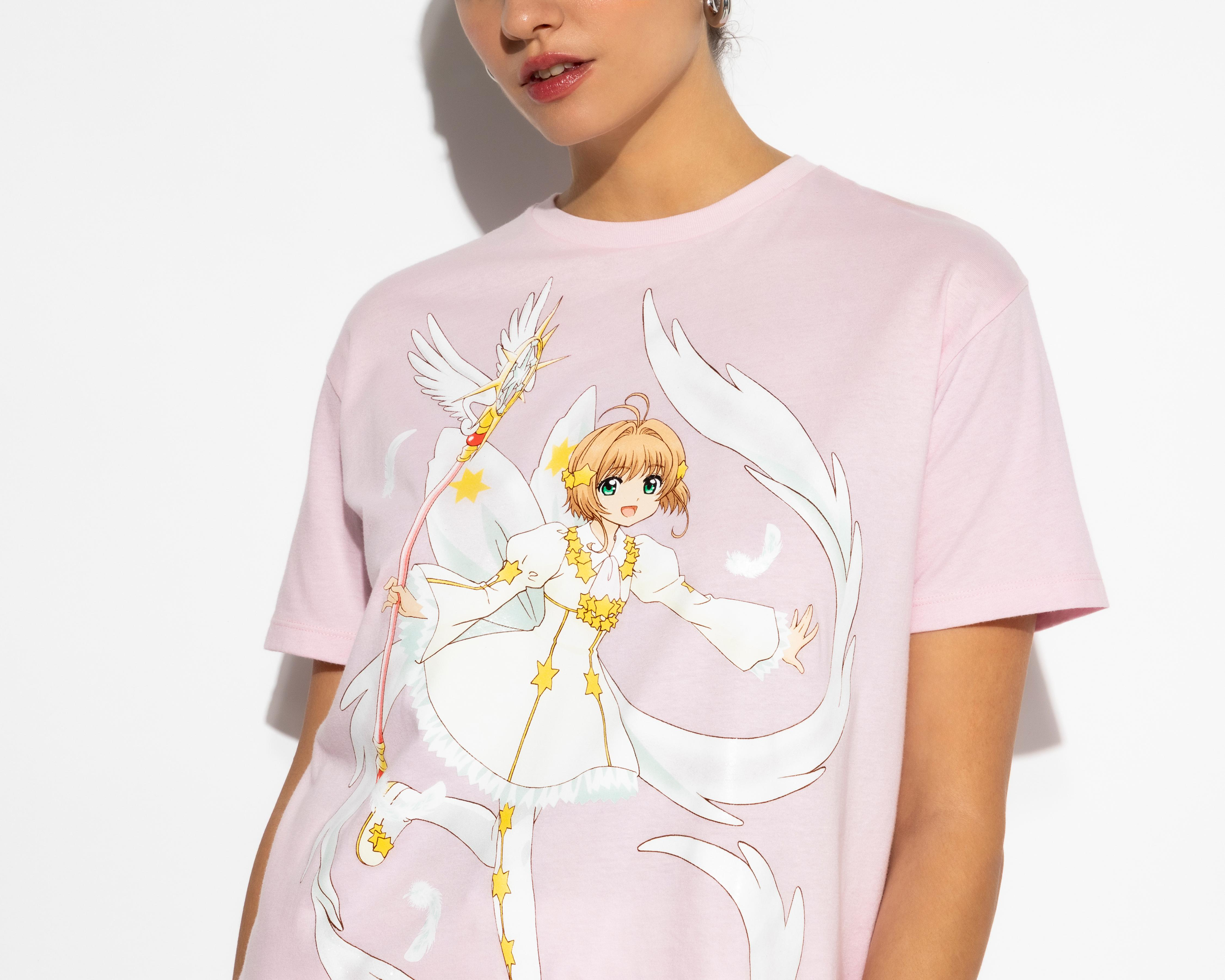 Foto 5 pulgar | Playera Sakura Card Captor Rosa para Mujer
