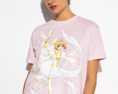 Foto 4 | Playera Sakura Card Captor Rosa para Mujer