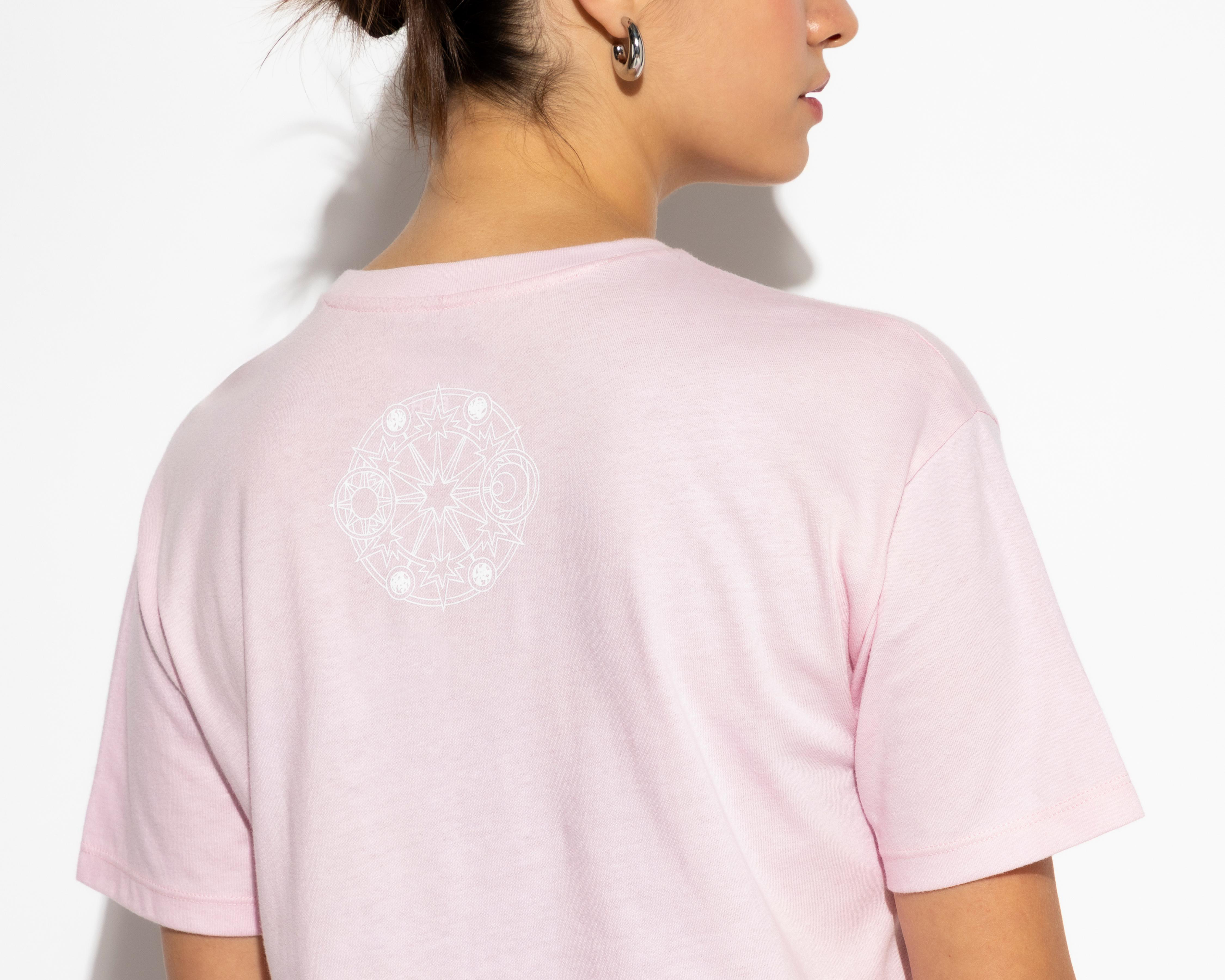 Foto 6 pulgar | Playera Sakura Card Captor Rosa para Mujer