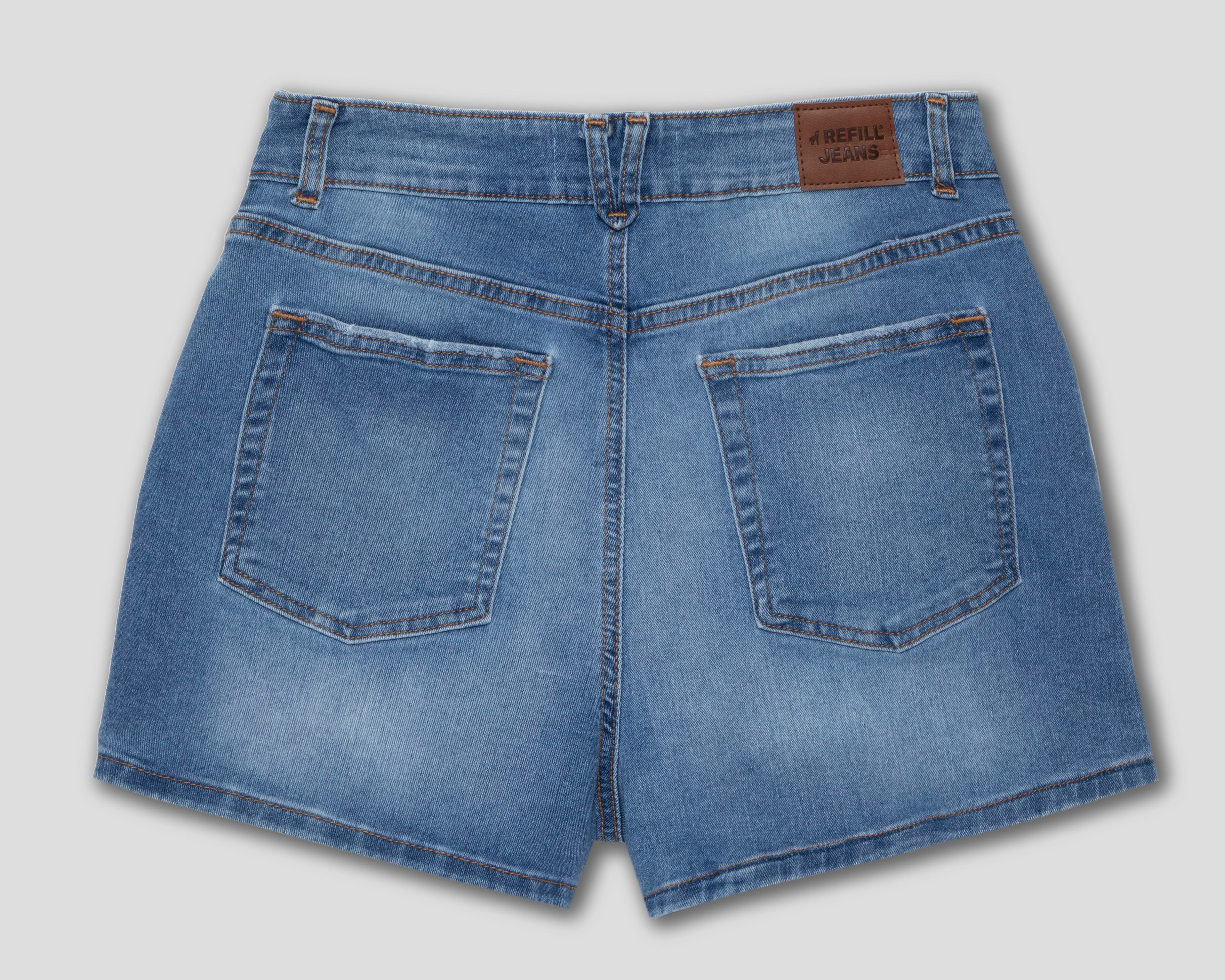 Foto 2 | Short Refill con Botones para Mujer