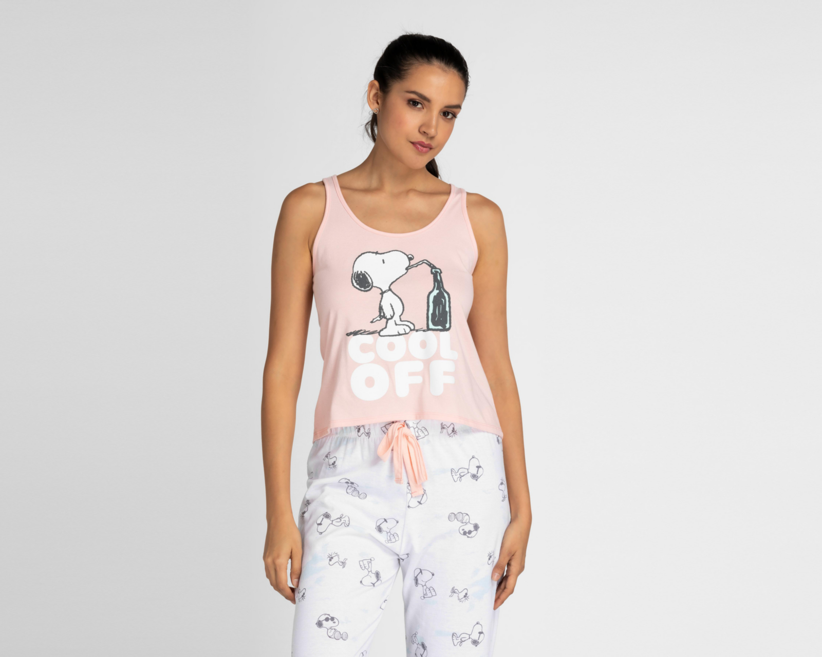 Foto 3 | Pijama Peanuts para Mujer