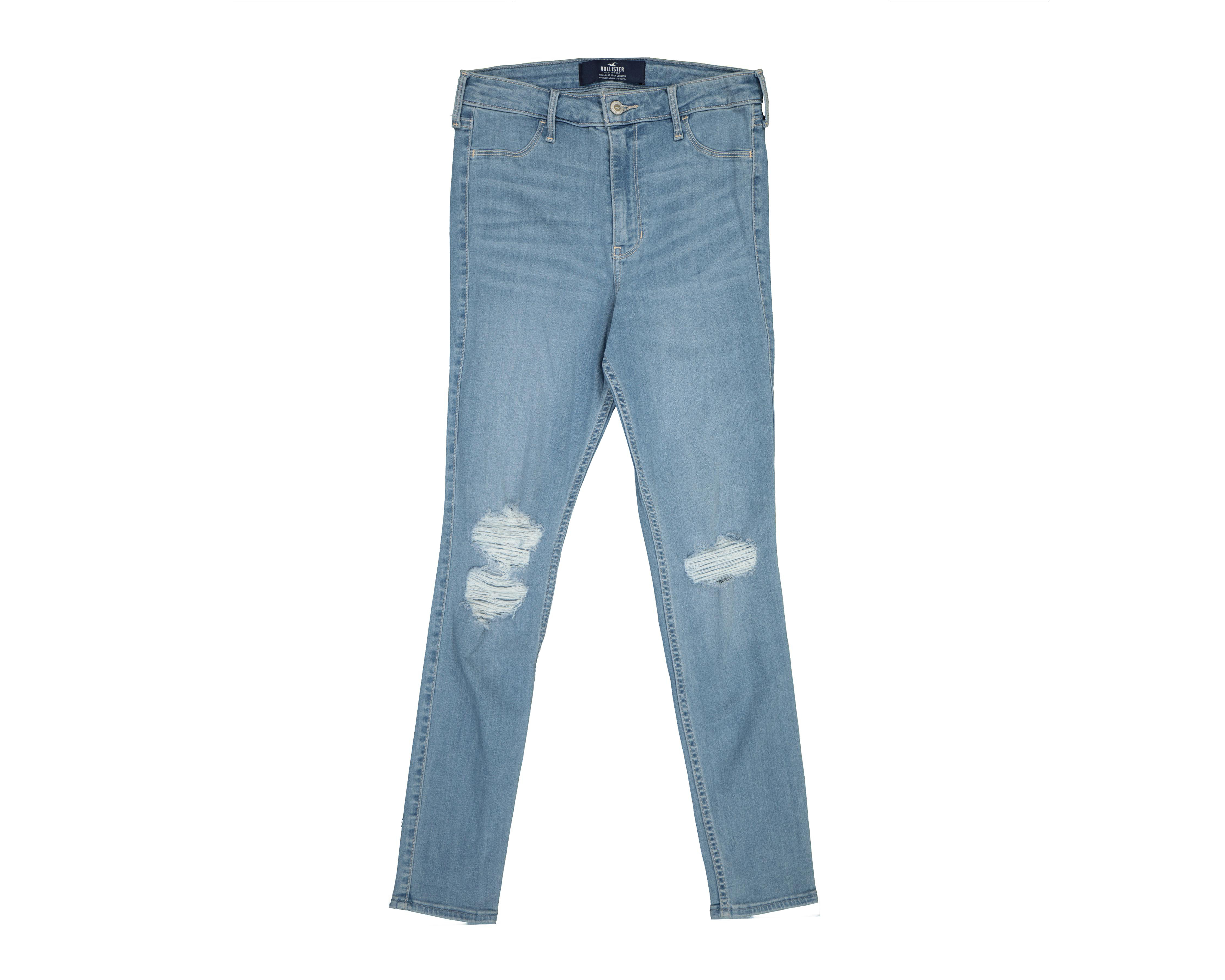 Foto 2 pulgar | Jeans Hollister Skinny Fit con Destrucciones