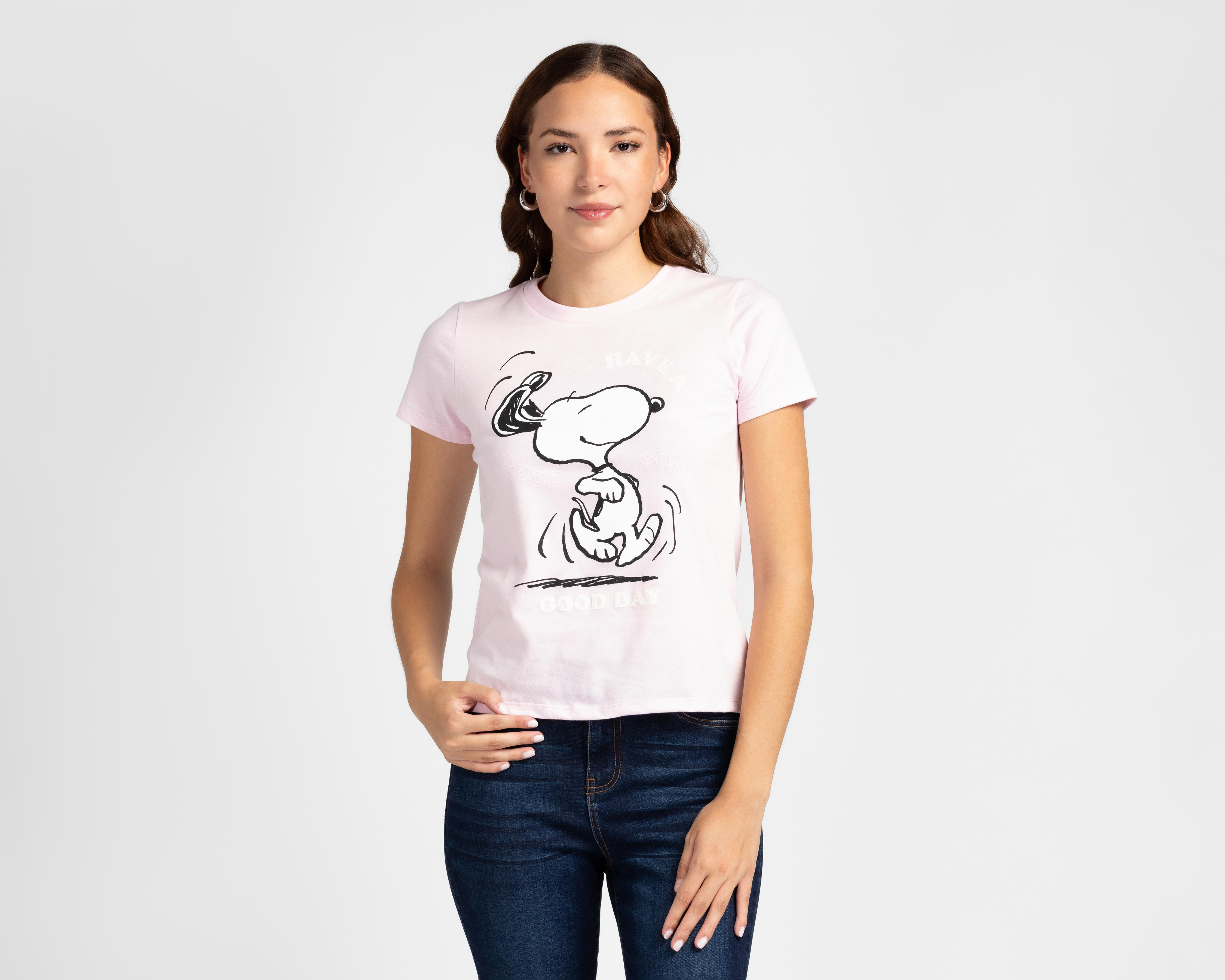 Playera Peanuts Manga Corta para Mujer $179
