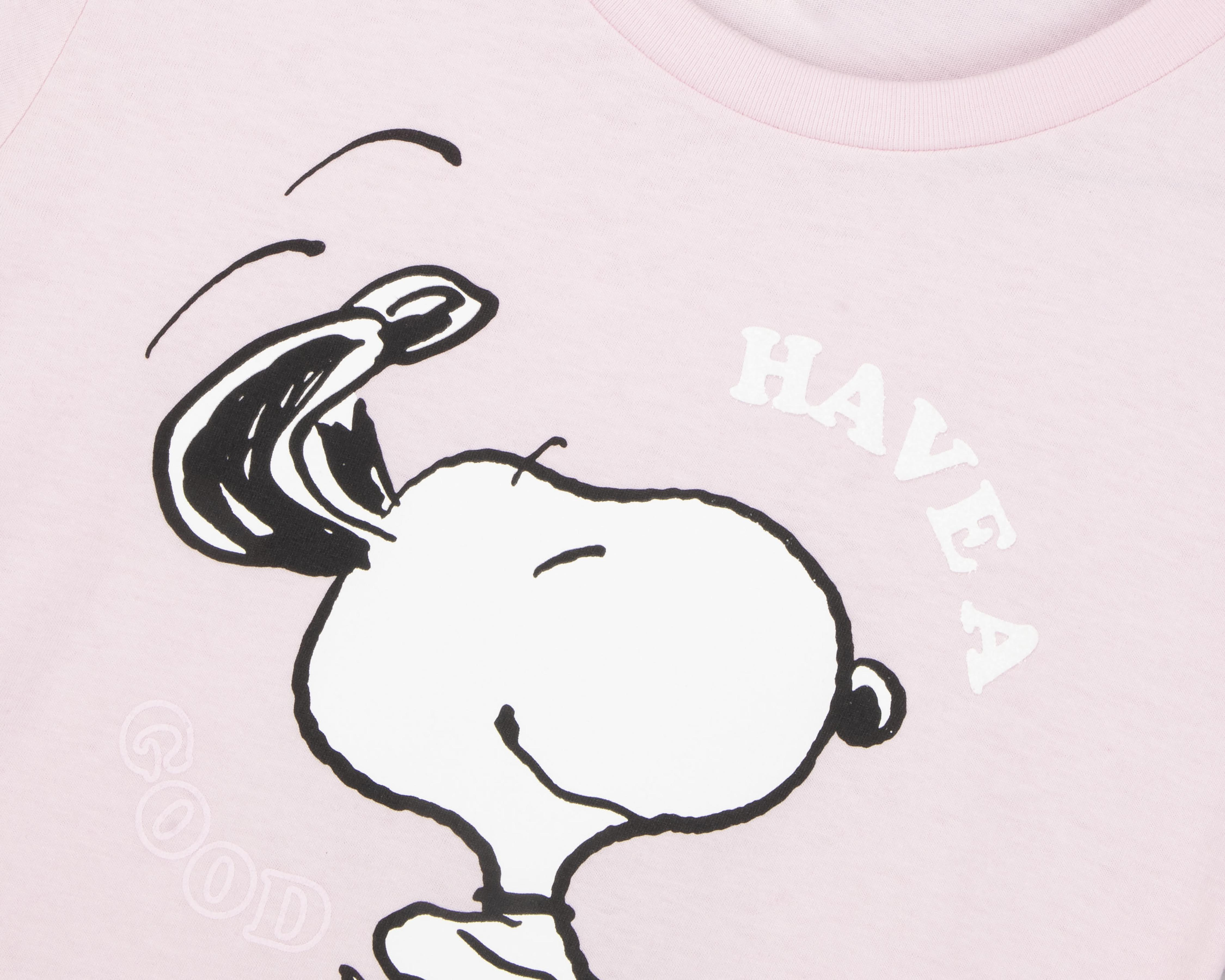 Foto 4 pulgar | Playera Peanuts Manga Corta para Mujer