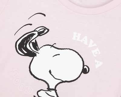 Foto 3 | Playera Peanuts Manga Corta para Mujer