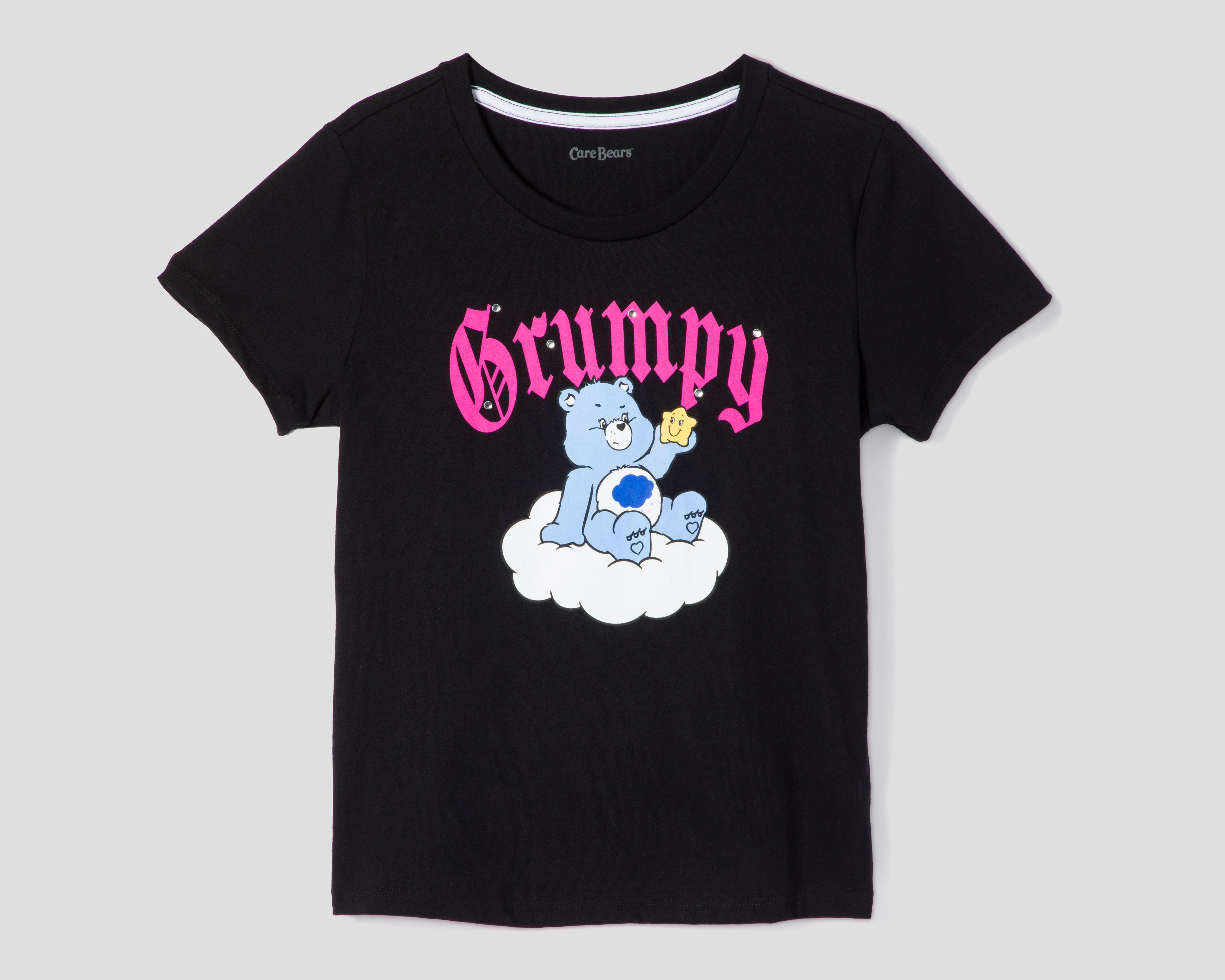 Foto 2 pulgar | Playera Care Bears Negra para Mujer