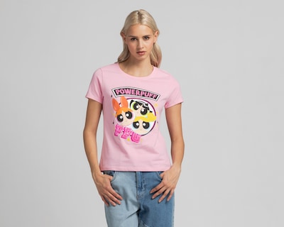 Foto 1 | Playeras Las Chicas Superpoderosas Rosa para Mujer