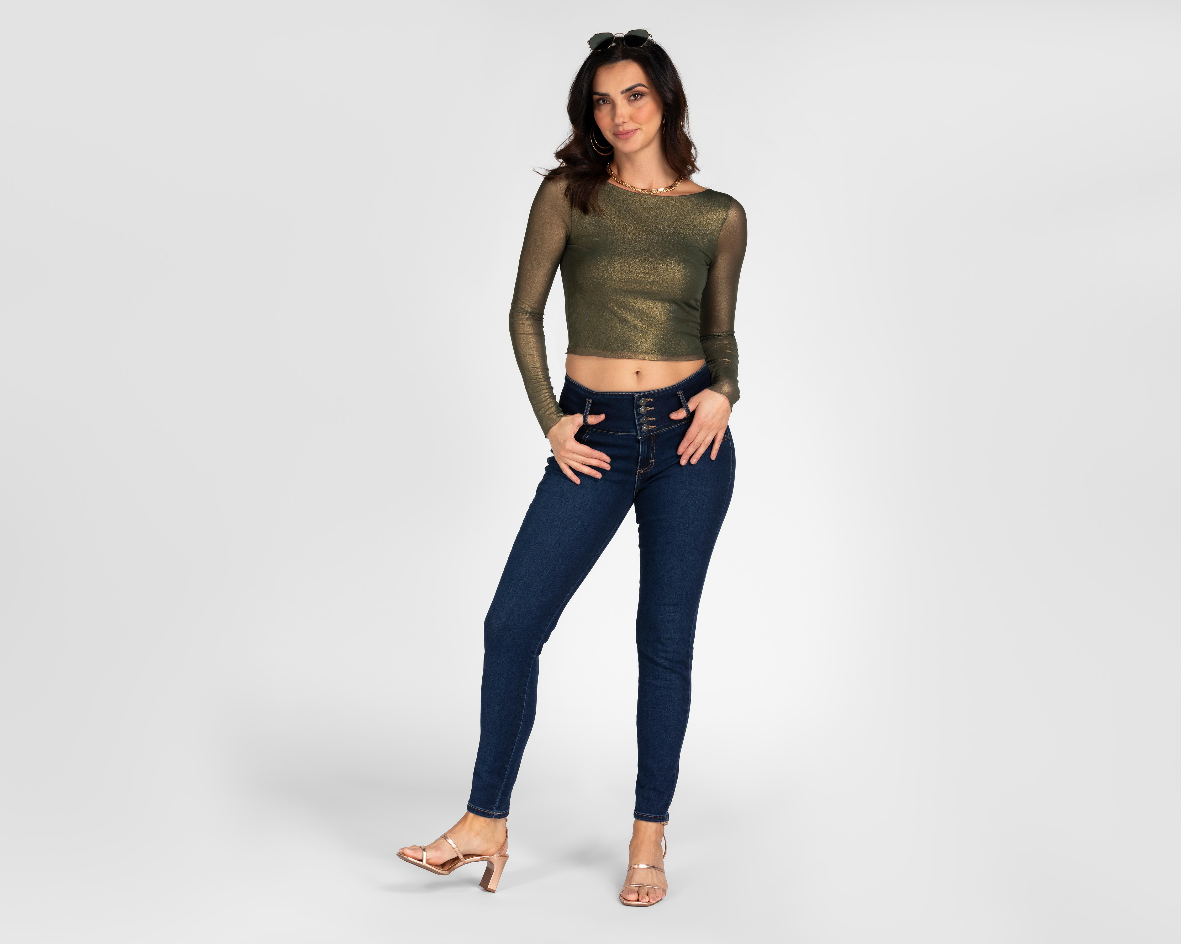 Foto 2 | Jeans Skinny Lee para Mujer