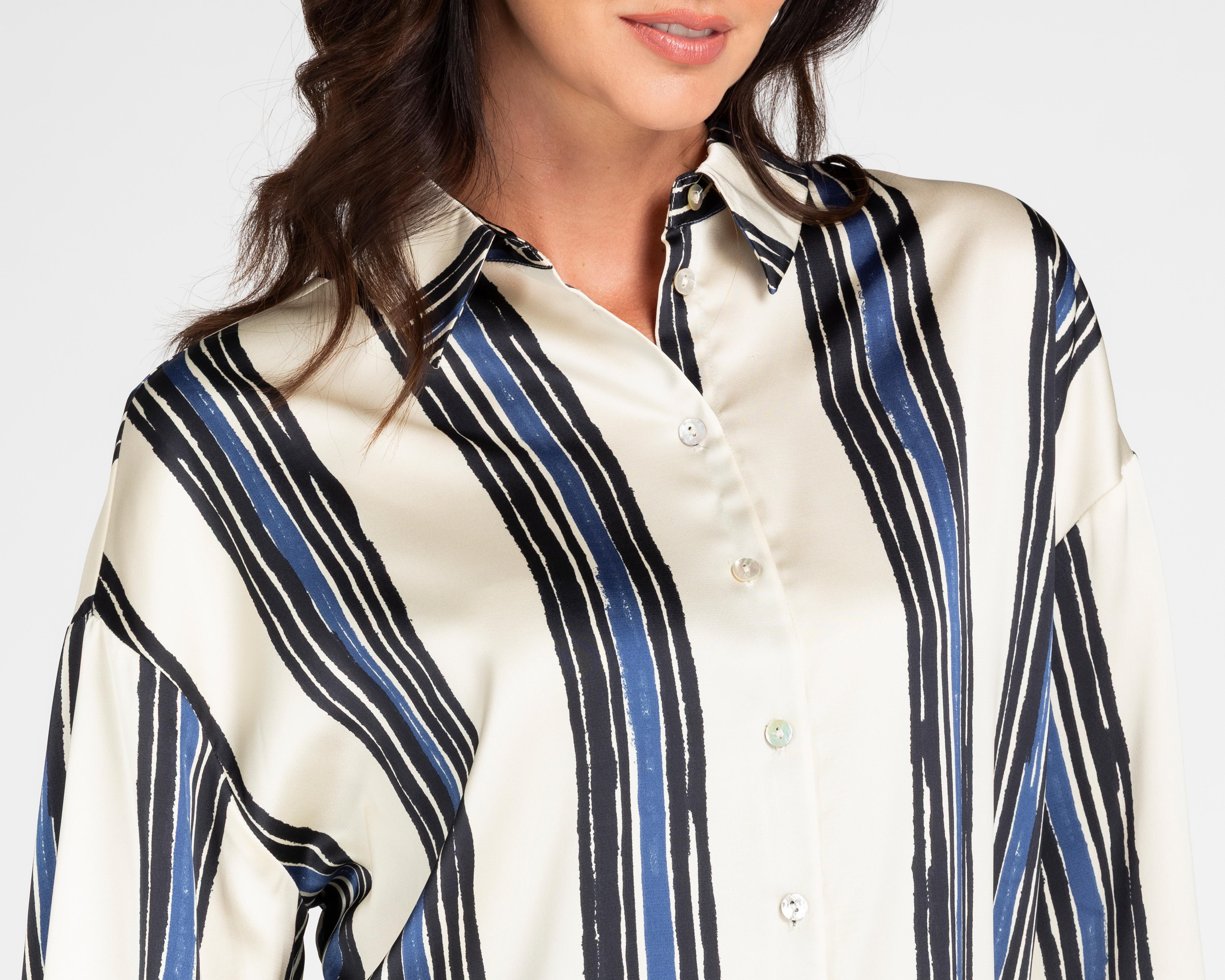 Foto 5 pulgar | Camisa Sahara Manga Larga para Mujer