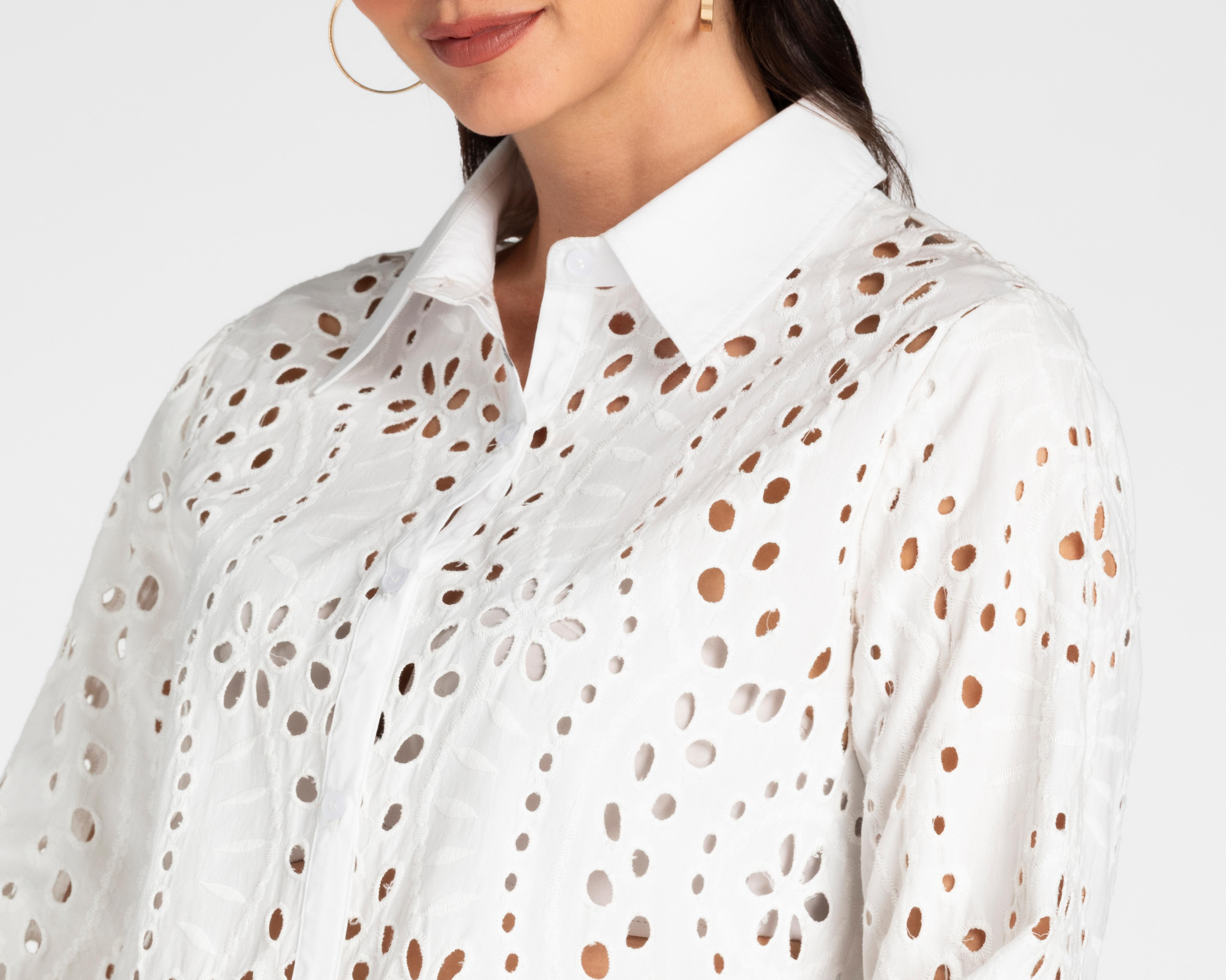 Foto 5 pulgar | Blusa Lady Sun con Corte Láser para Mujer