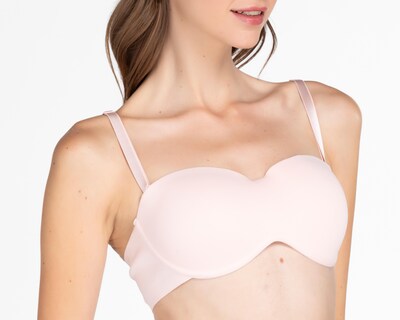 Foto 4 | Brasier Strapless Beauty Secret Media Copa 3 Pack