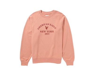 Foto 3 | Sudadera de Algodón Coral American Eagle para Mujer
