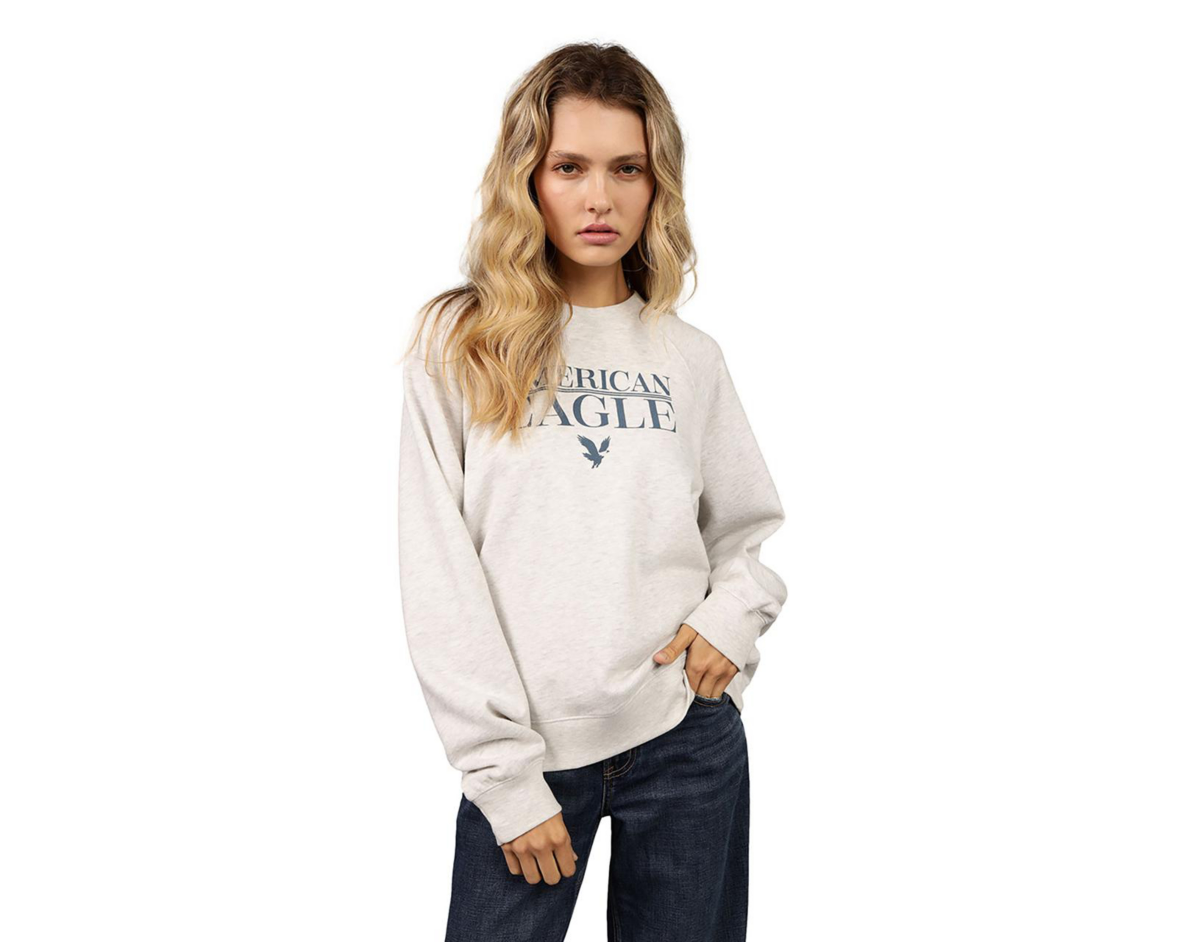 Foto 2 pulgar | Sudadera Estampada American Eagle para Mujer