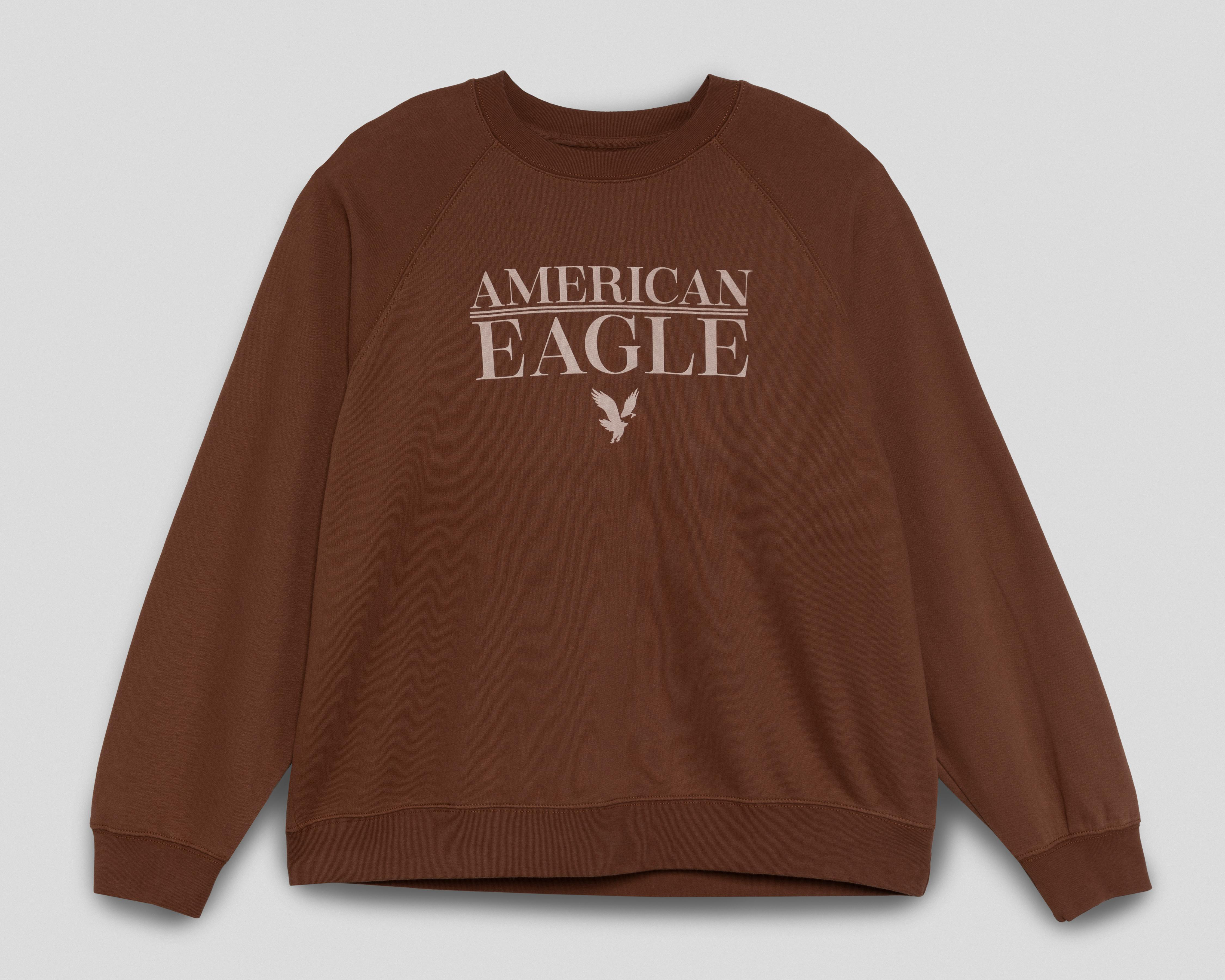 Foto 2 pulgar | Sudadera Café American Eagle para Mujer