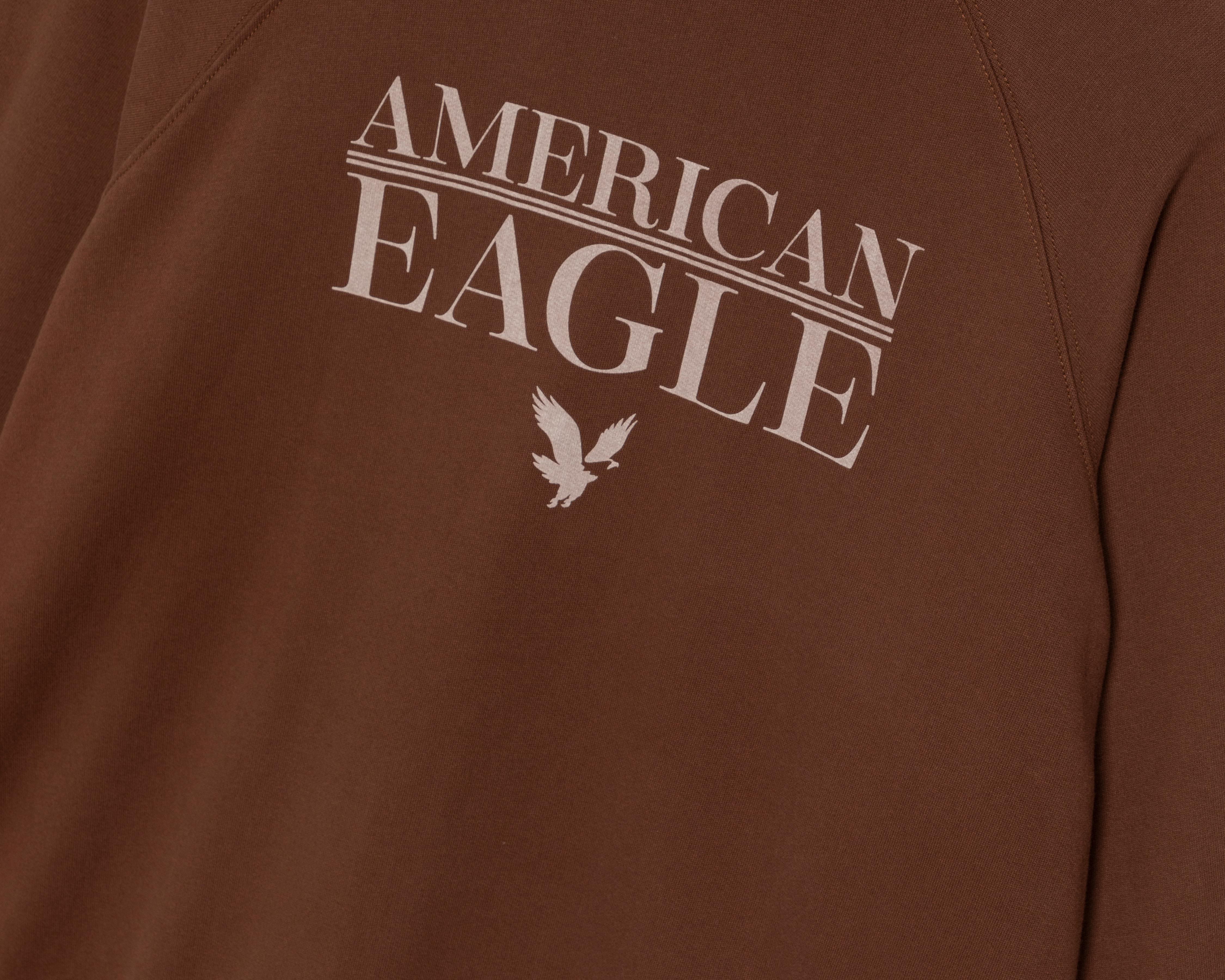 Foto 4 pulgar | Sudadera Café American Eagle para Mujer