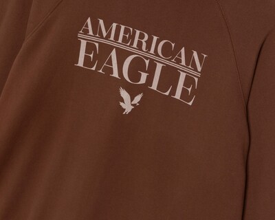 Foto 3 | Sudadera Café American Eagle para Mujer