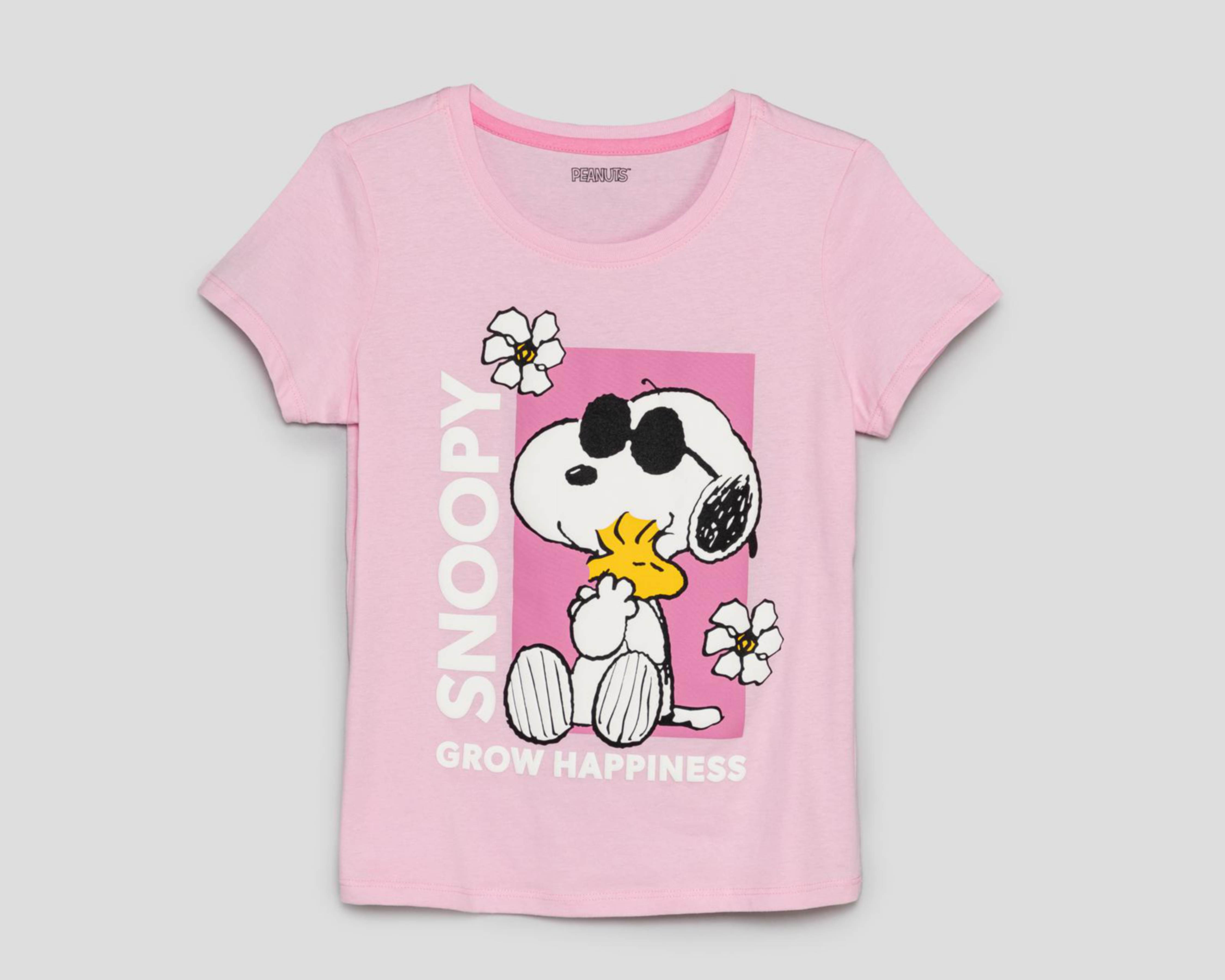 Playera Peanuts Manga Corta Juvenil