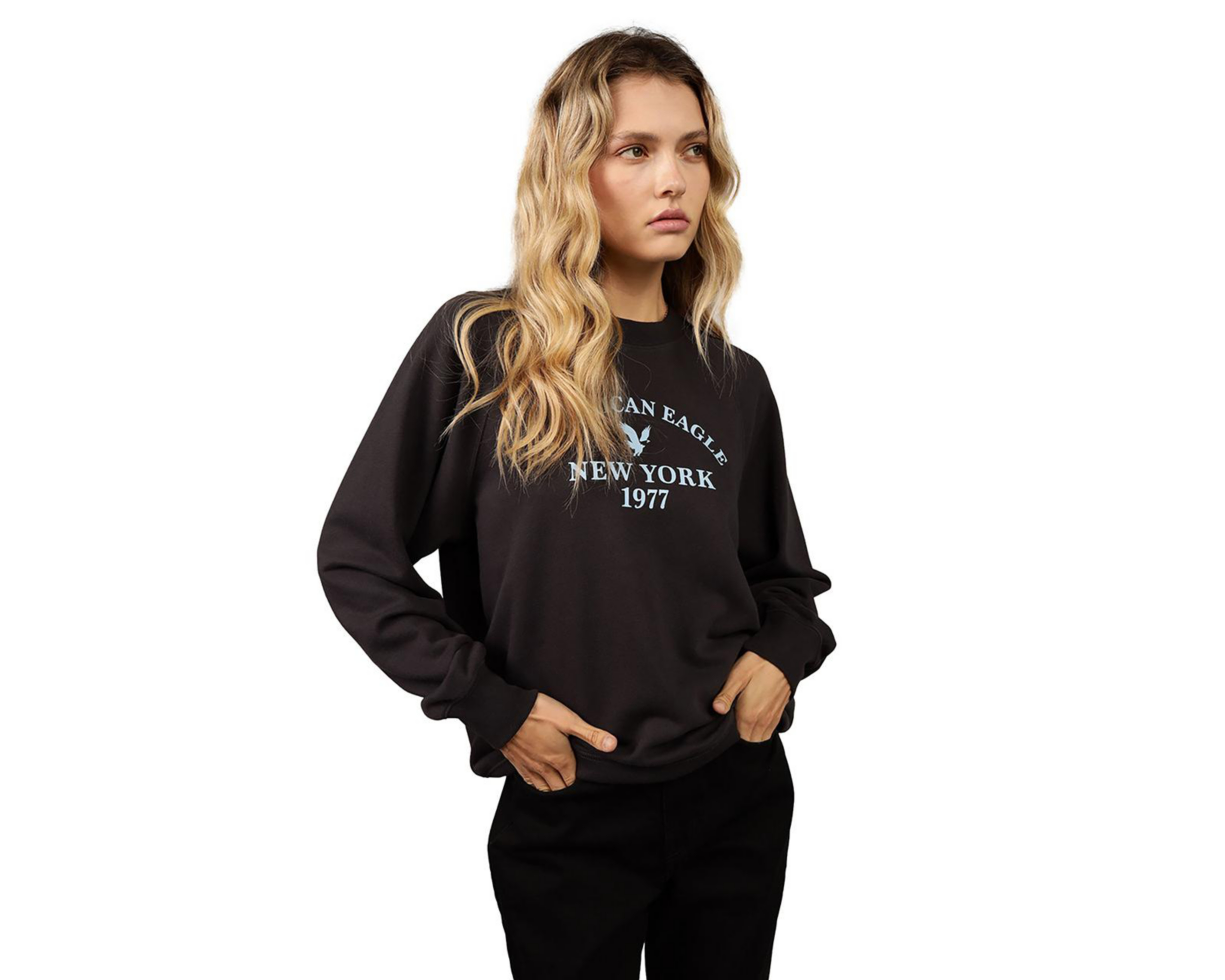 Foto 2 pulgar | Sudadera con Capucha American Eagle para Mujer