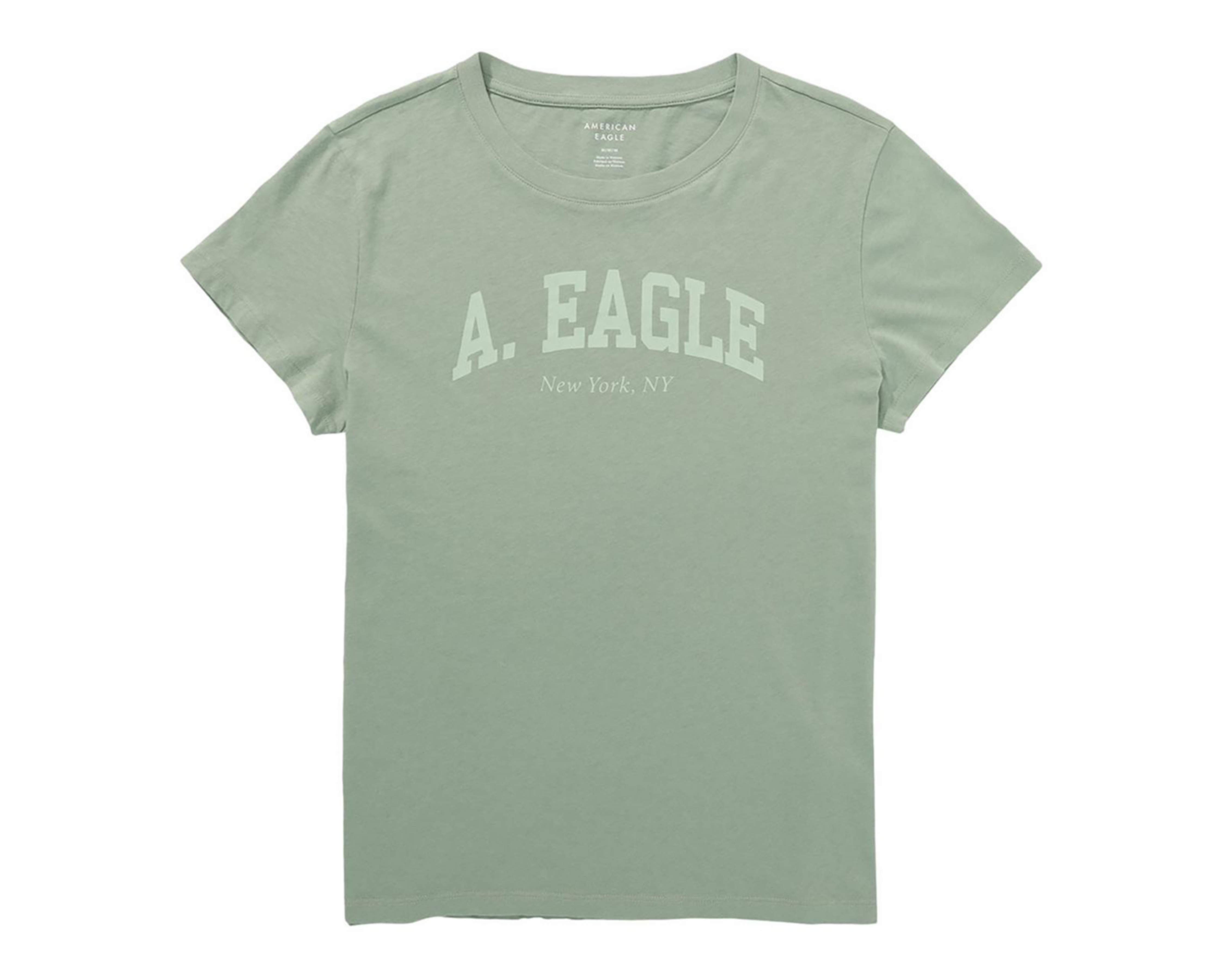 Foto 4 pulgar | Playera American Eagle Manga Corta para Mujer