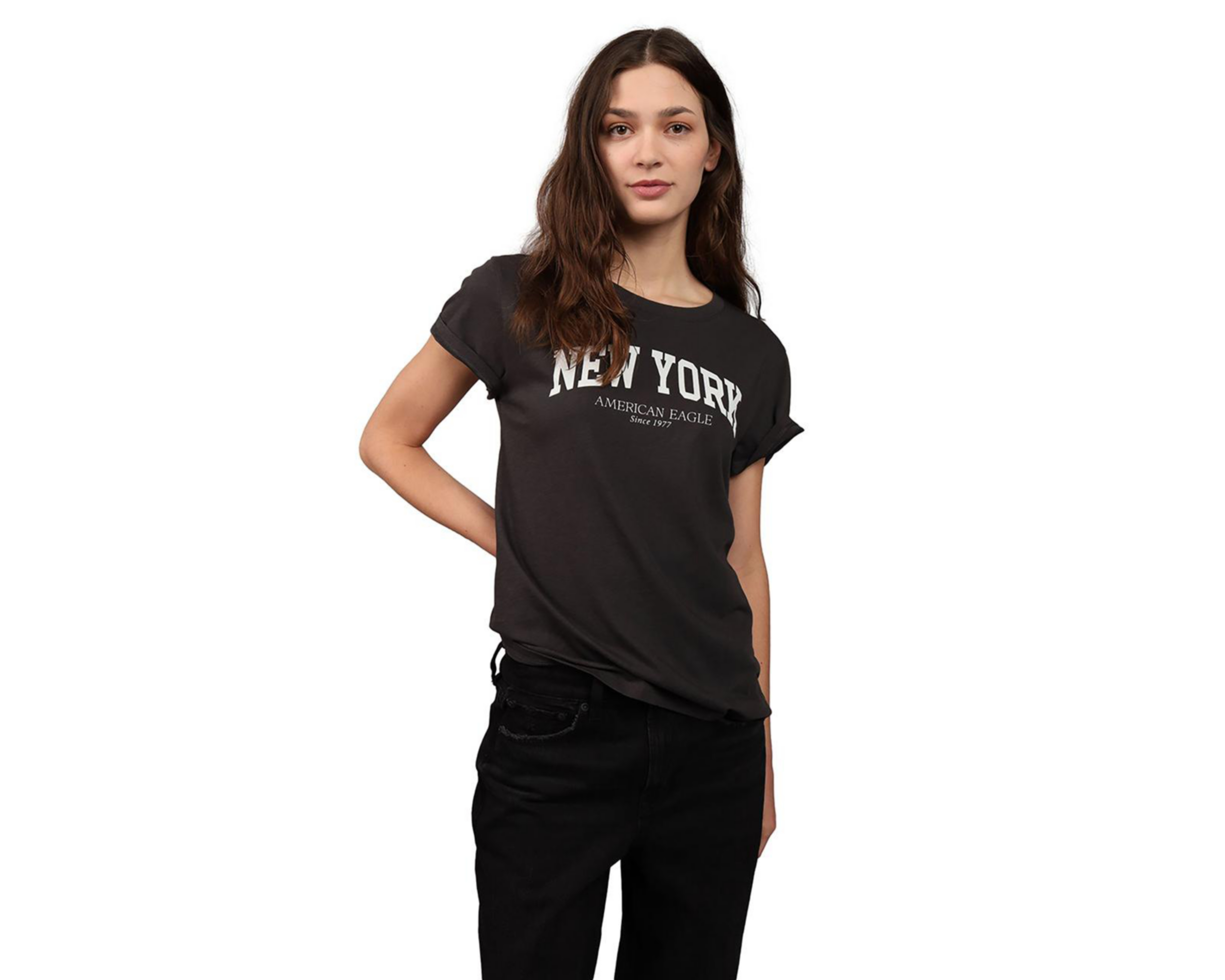 Playera American Eagle Manga Corta para Mujer