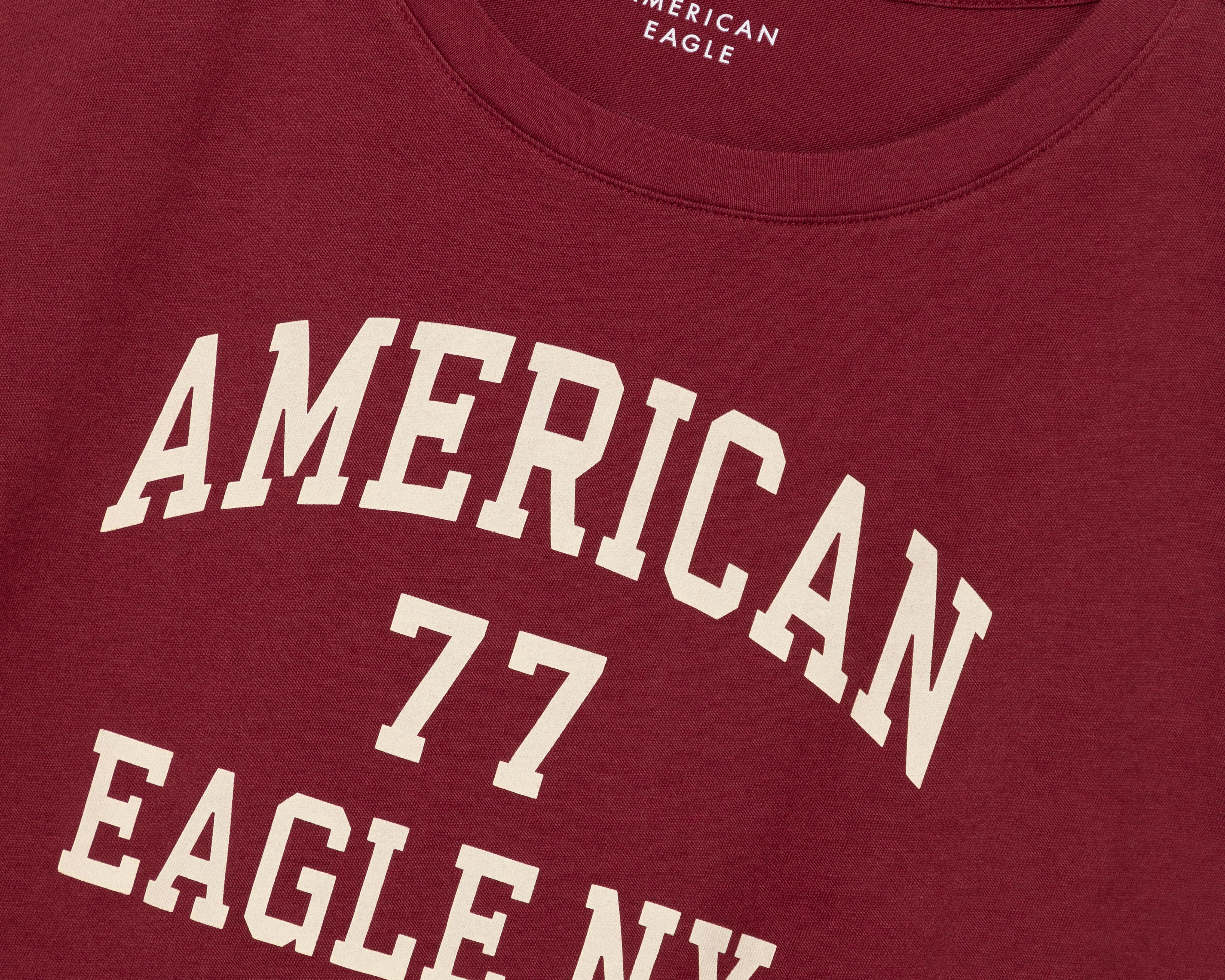 Foto 4 pulgar | Playera American Eagle Estampada para Mujer