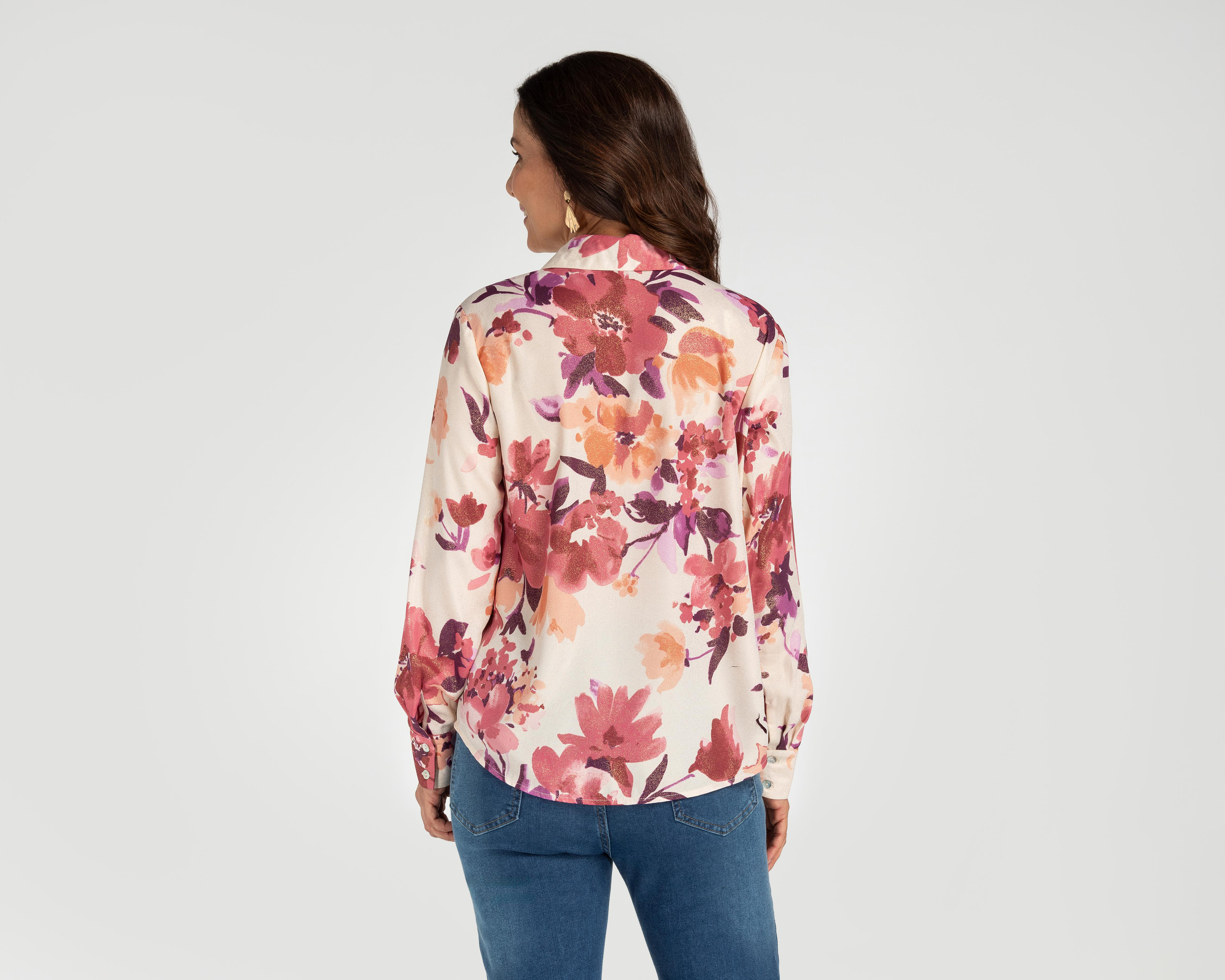 Foto 4 pulgar | Blusa Sahara con Estampado floral para Mujer