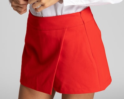 Foto 4 | Falda Short Roja Strona para Mujer
