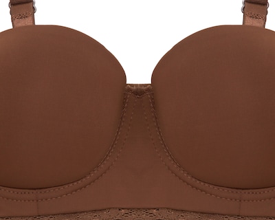 Foto 4 | Brasier Media Copa con Encaje Beauty Secret para 2 Piezas