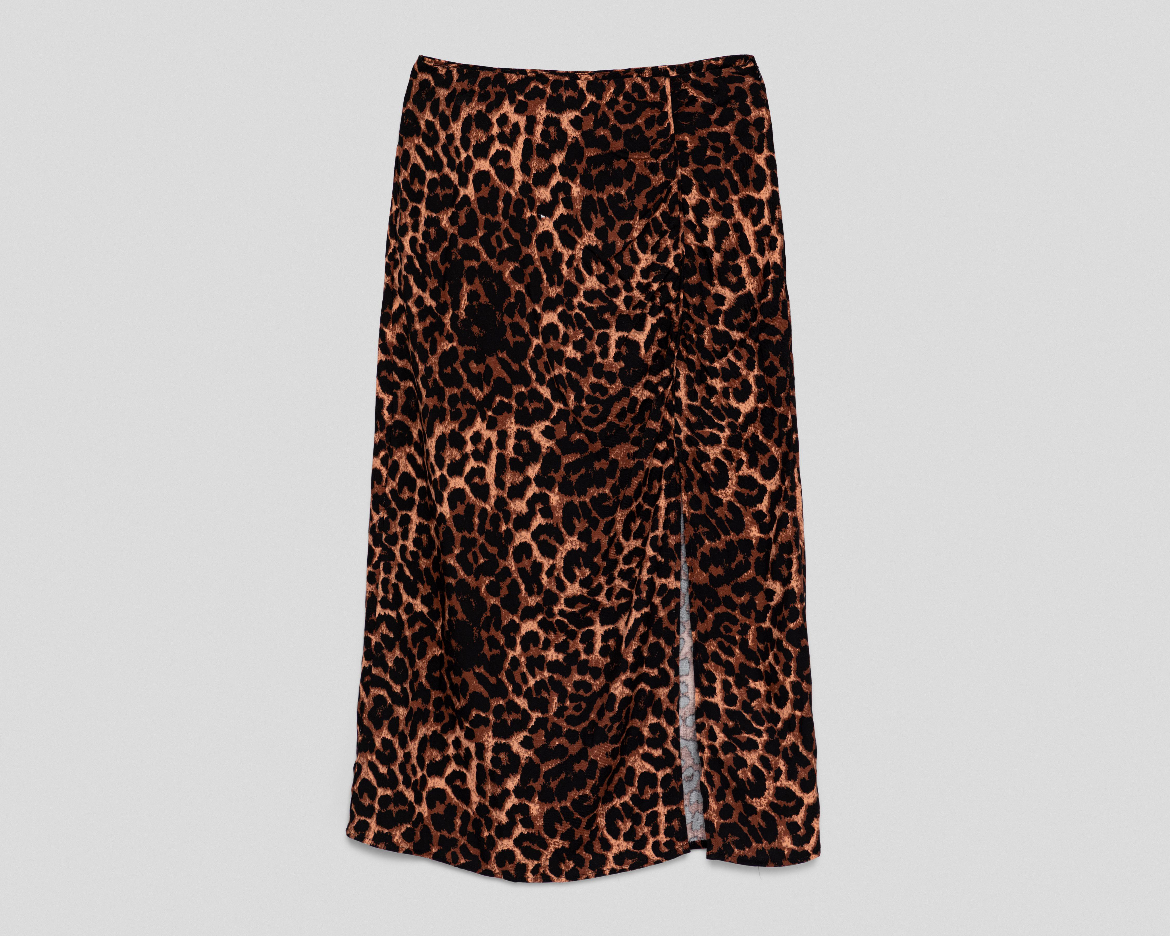 Falda Midi Bebe Animal Print para Mujer