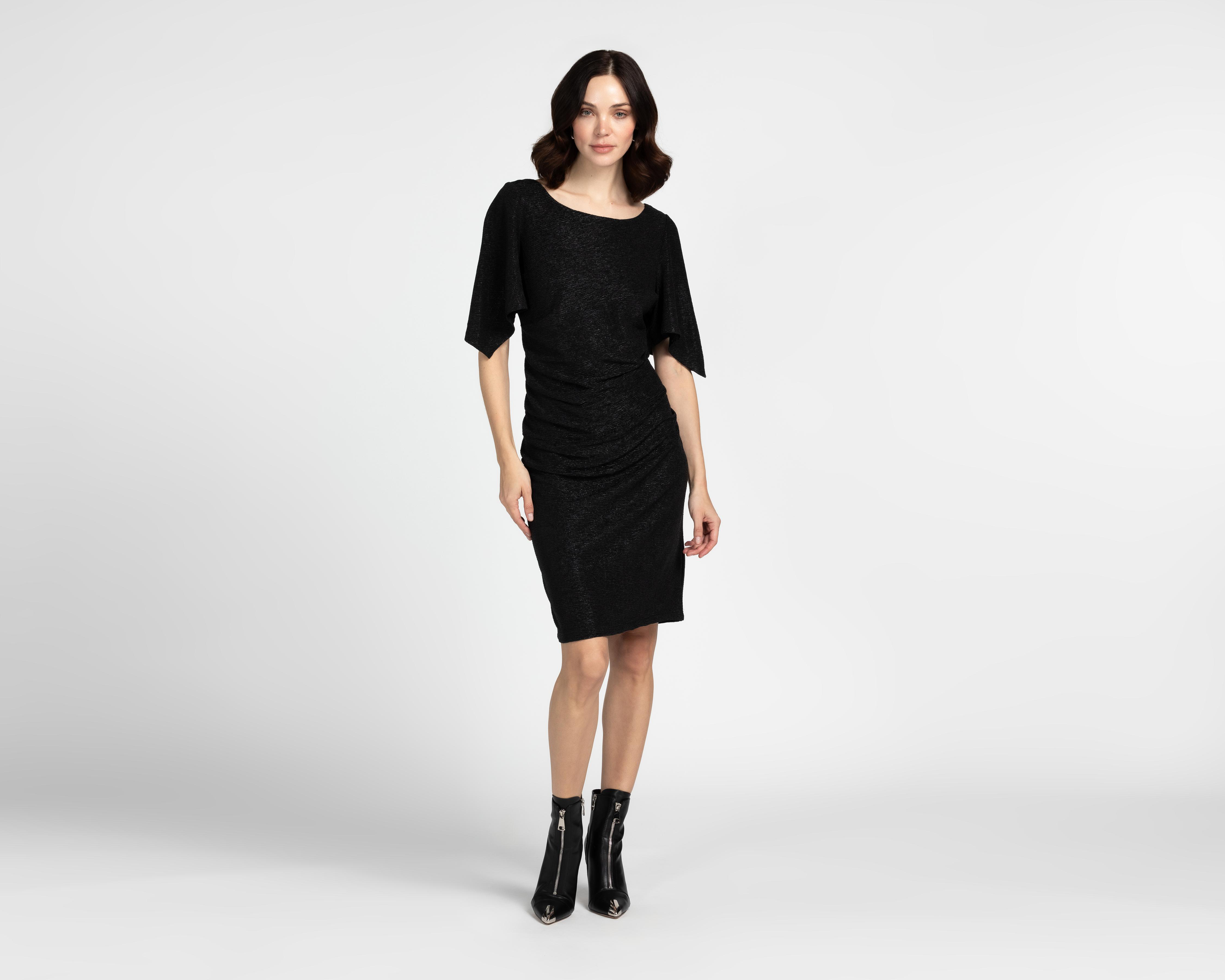 Foto 2 pulgar | Vestido de Fiesta Sahara Corto Negro para Mujer