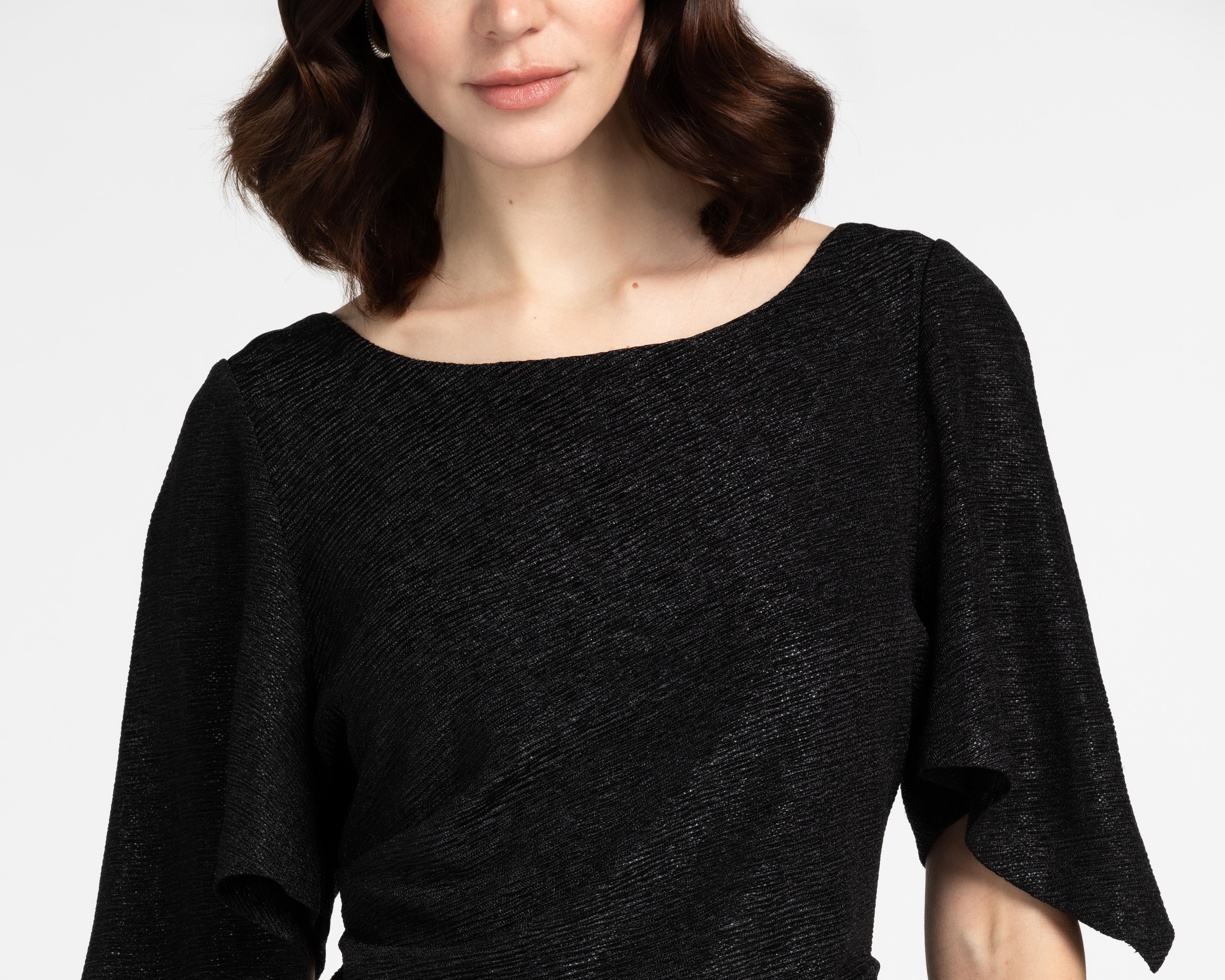 Foto 5 | Vestido de Fiesta Sahara Corto Negro para Mujer