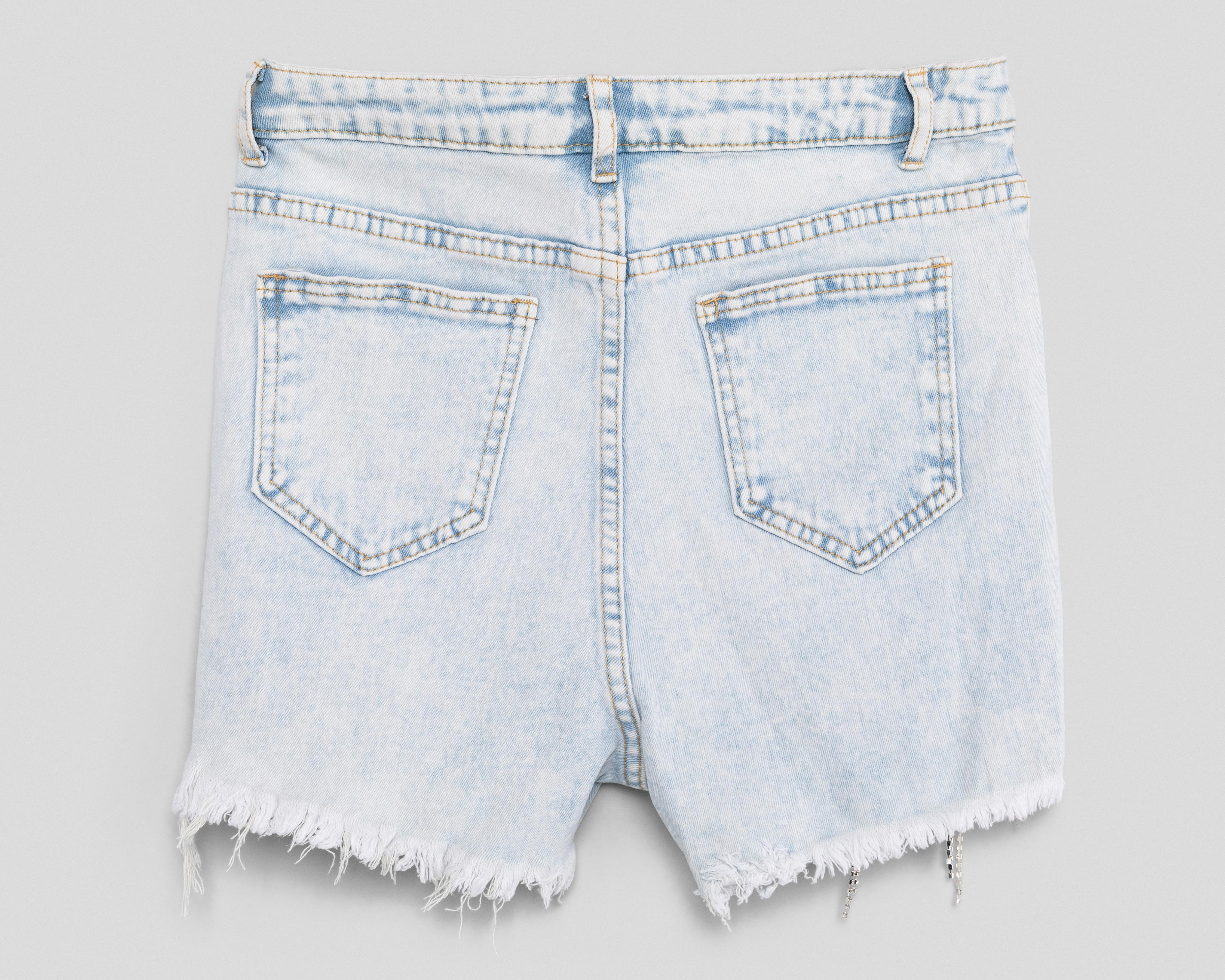 Foto 2 | Short Strona de Mezclilla para Mujer