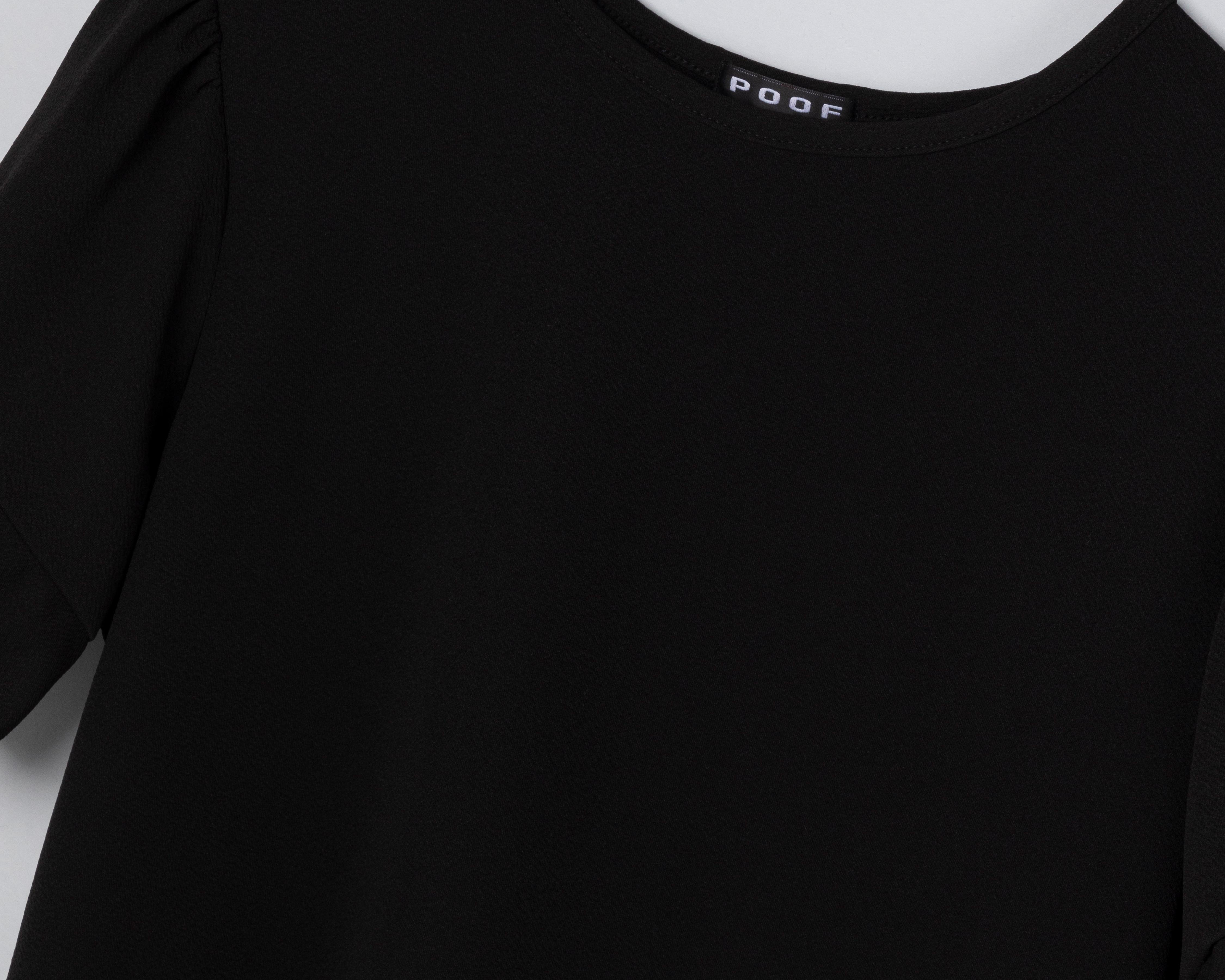 Foto 4 pulgar | Blusa Poof New York Manga Corta con Cuello Redondo