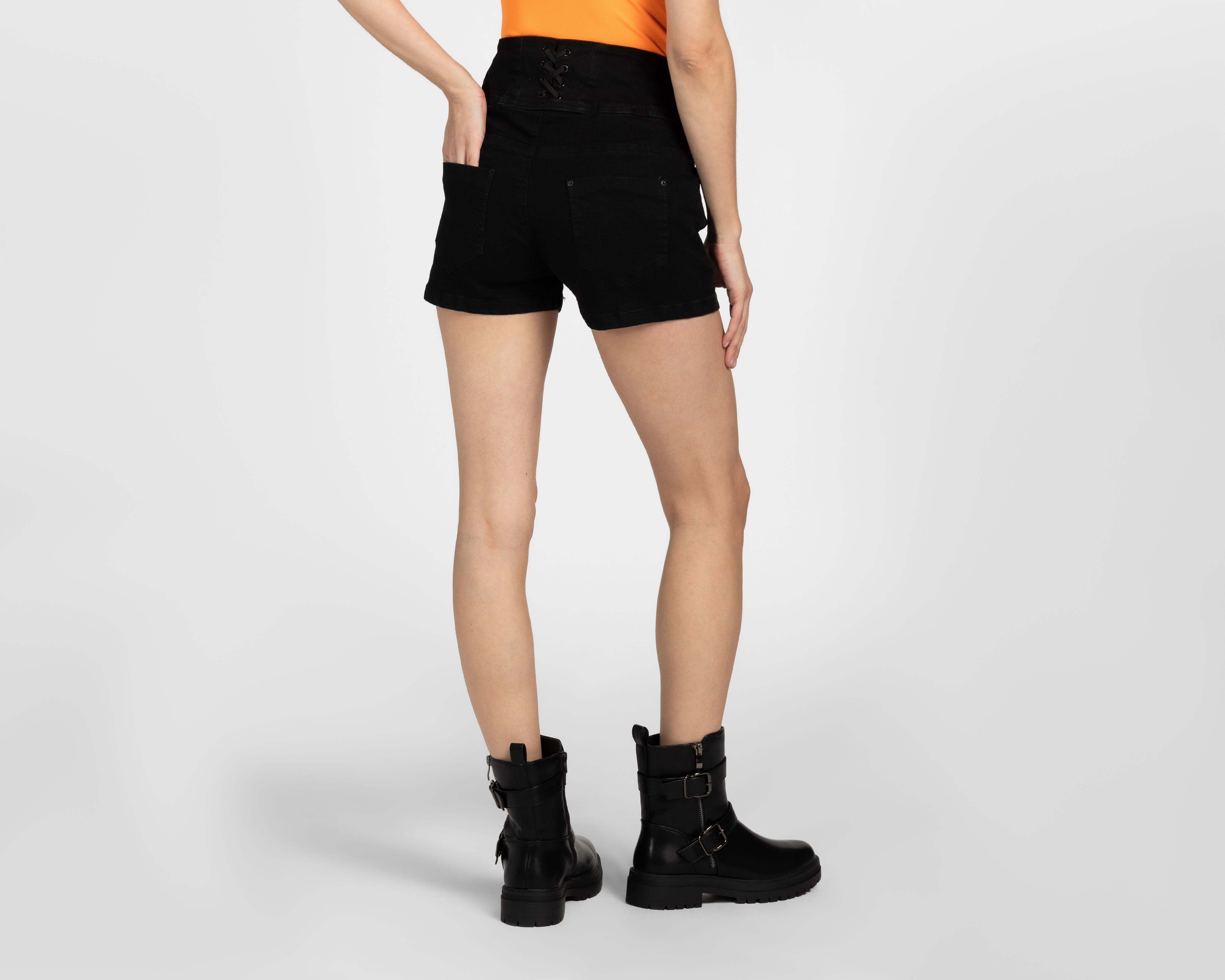 Foto 3 | Short Bebe con Pretina Alta para Mujer