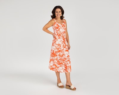 Foto 1 | Vestido de Playa Lady Sun Midi Anaranjado