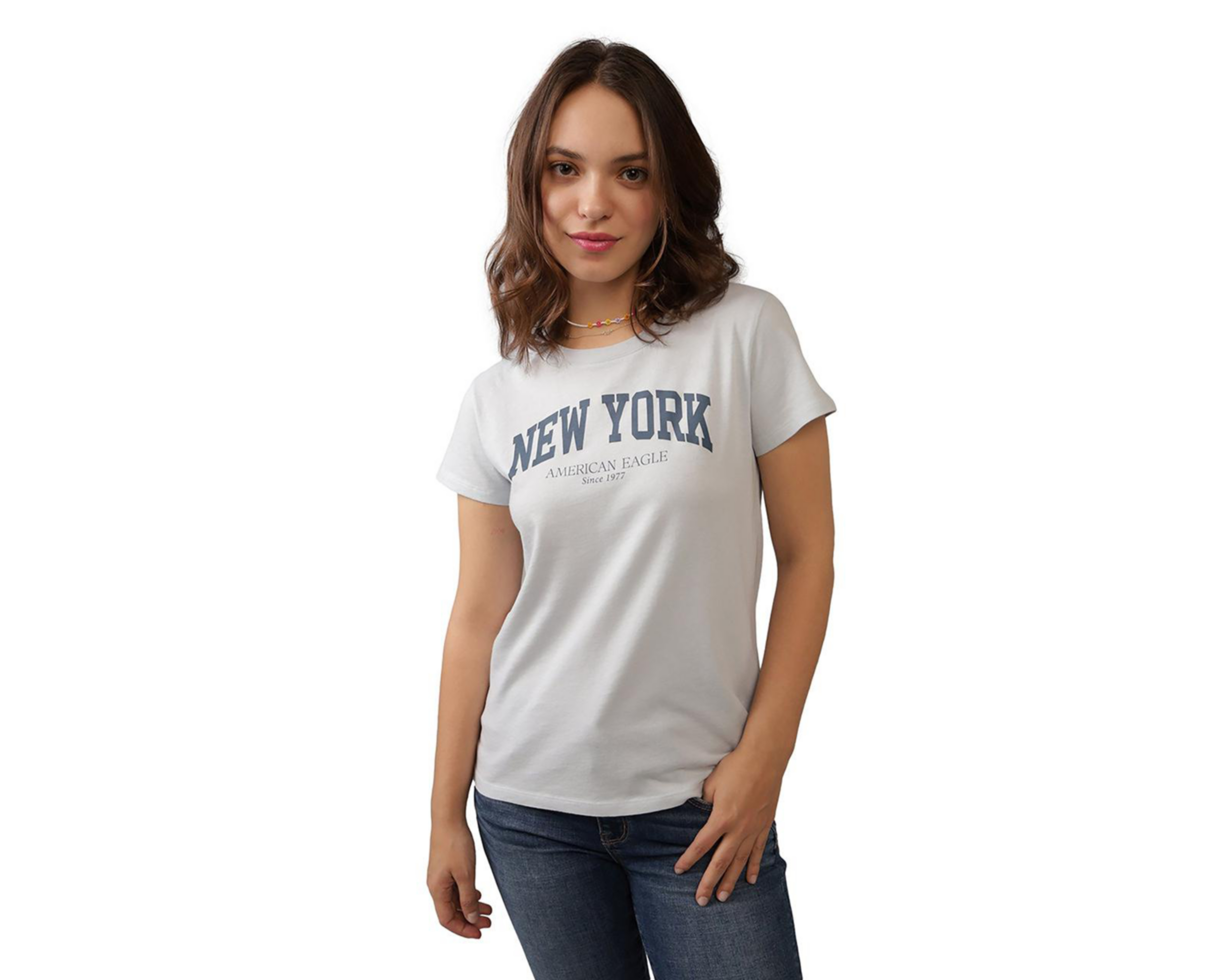 Playera American Eagle Manga Corta Juvenil