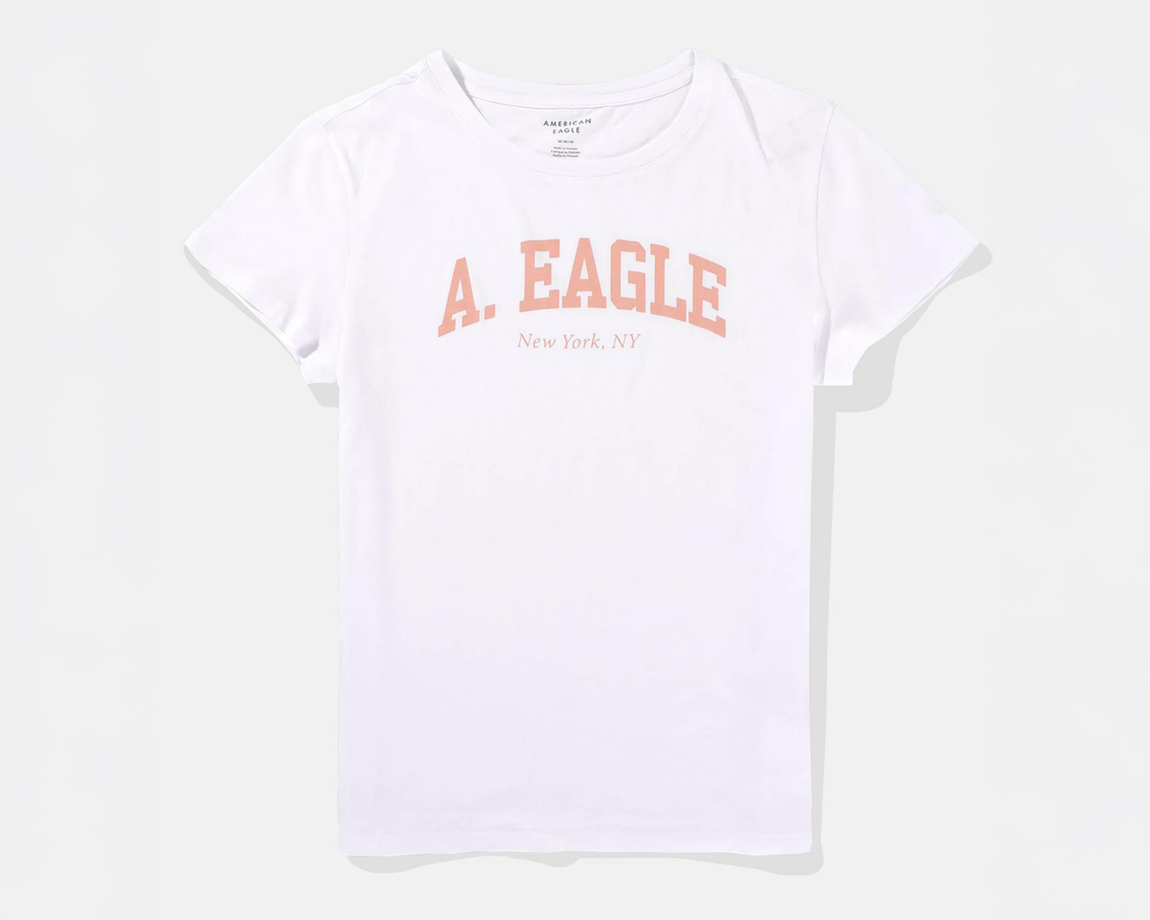 Foto 4 pulgar | Playera American Eagle Blanca para Mujer