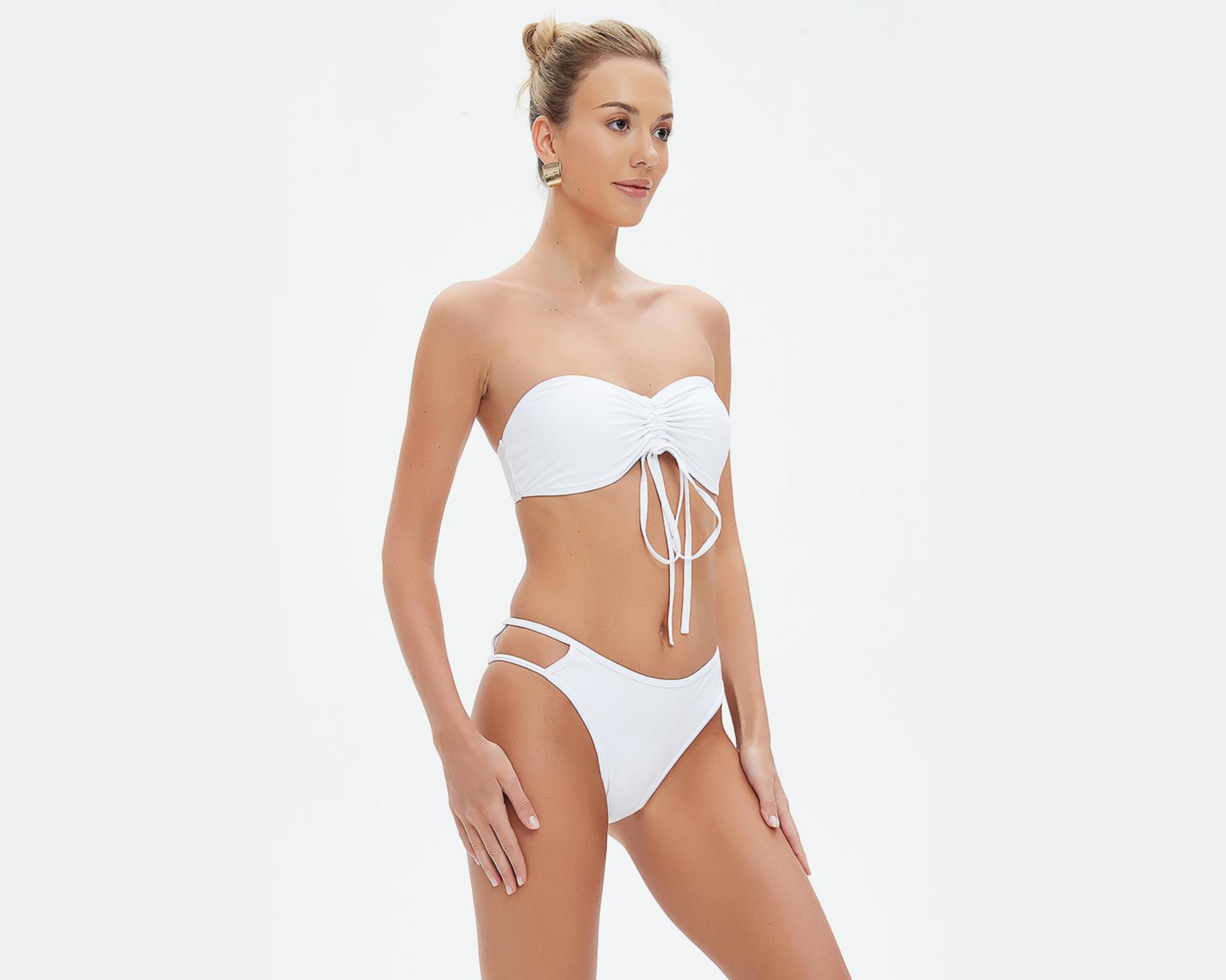 Foto 3 pulgar | Bikini Eva tu Estilo Íntimo Blanco para Mujer