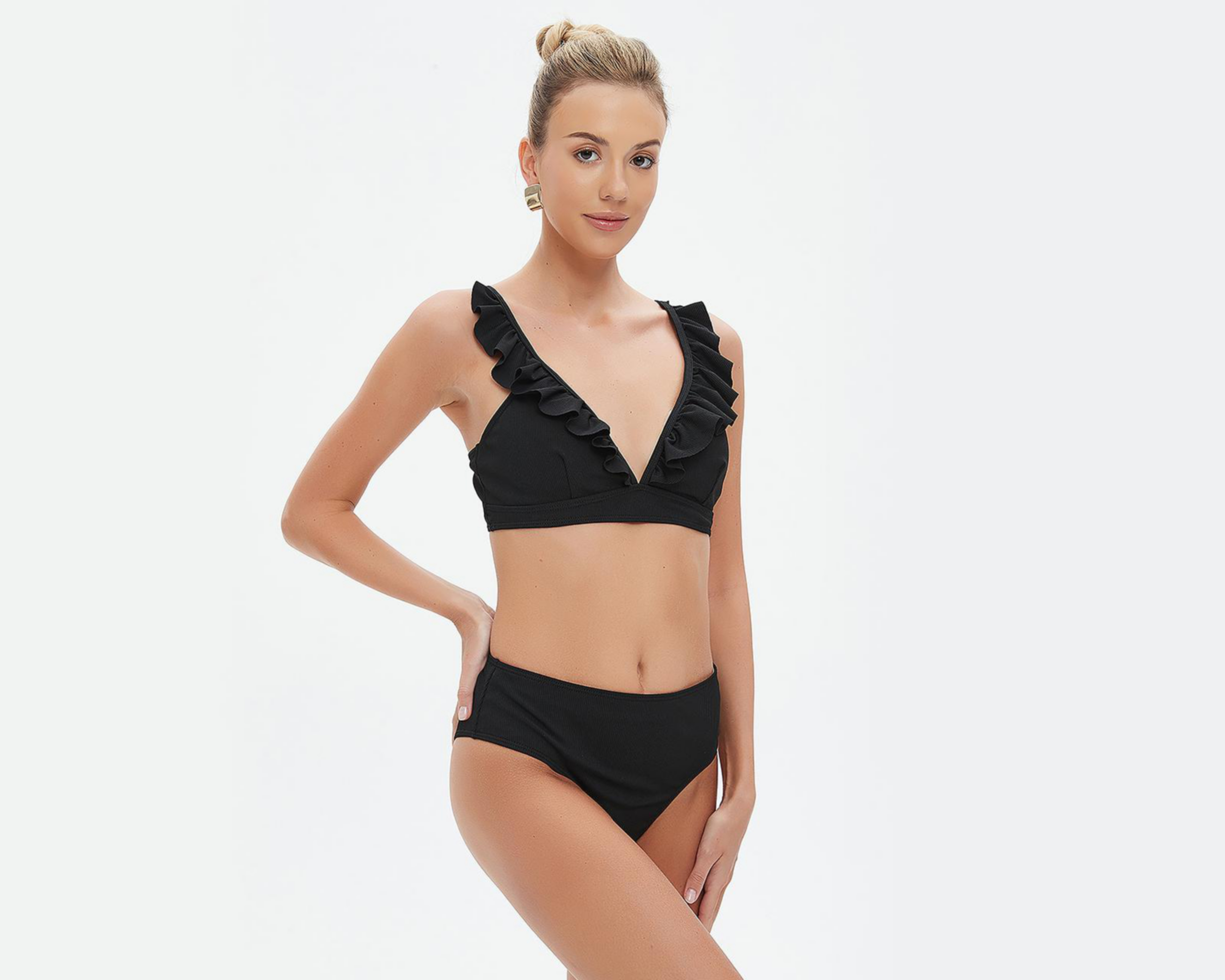Foto 2 pulgar | Bikini Bebe sin Estampado para Mujer