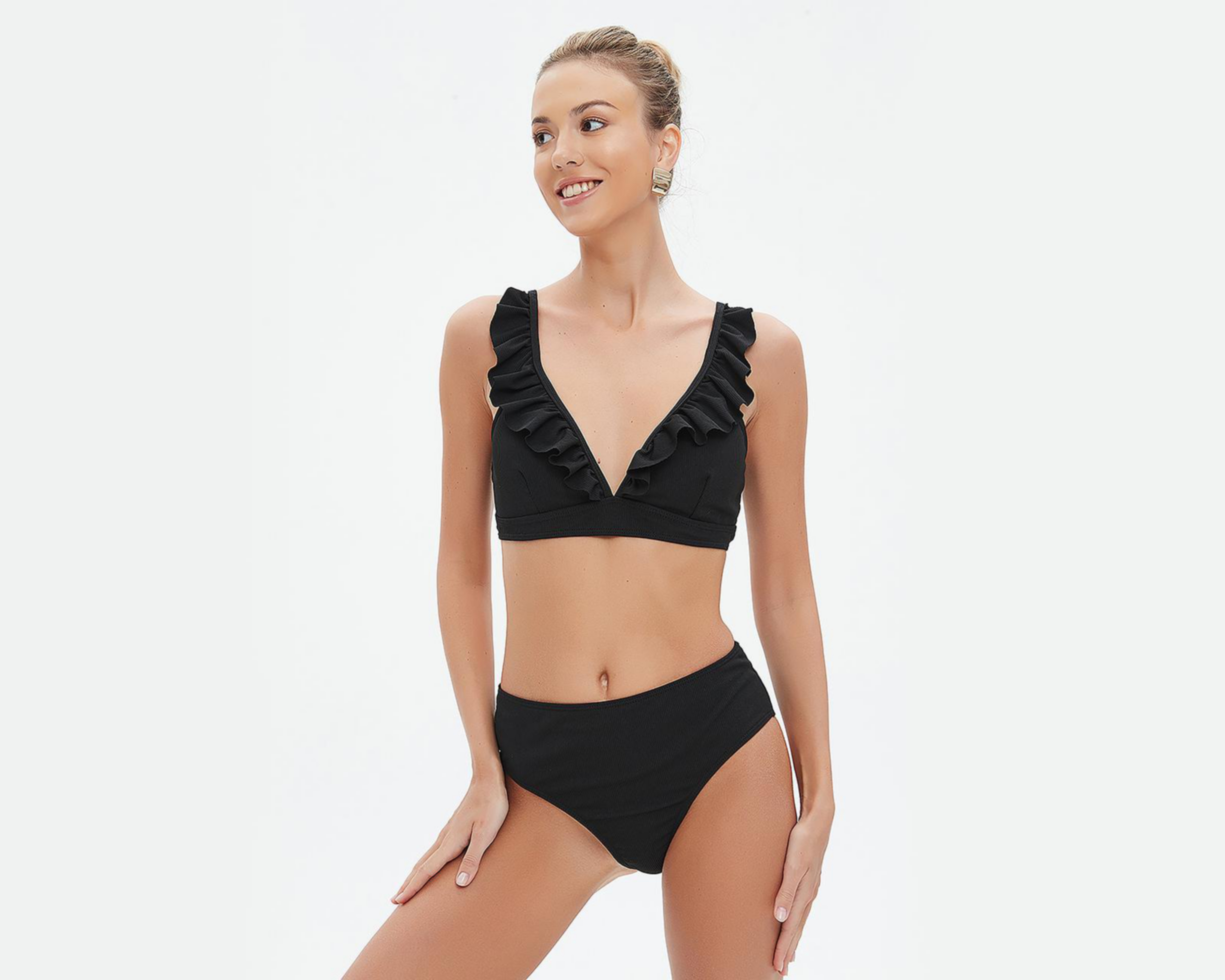 Foto 3 pulgar | Bikini Bebe sin Estampado para Mujer