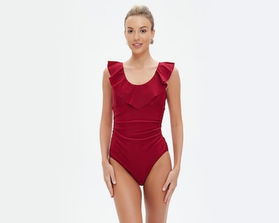 Foto 1 | Traje de Baño Completo Bebe con Olanes para Mujer