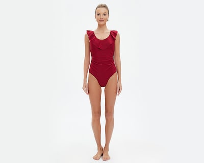Foto 4 | Traje de Baño Completo Bebe con Olanes para Mujer