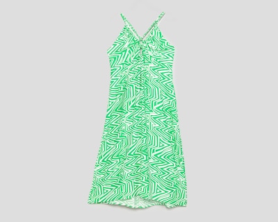 Foto 1 | Vestido de Playa Sahara con Tirantes Escote V Verde para Mujer