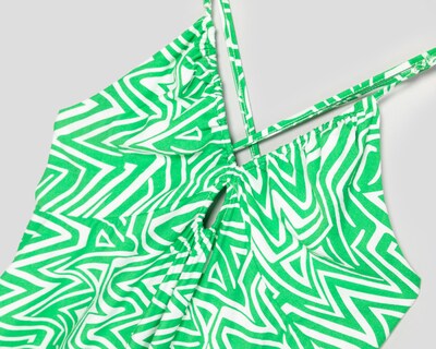 Foto 3 | Vestido de Playa Sahara con Tirantes Escote V Verde para Mujer