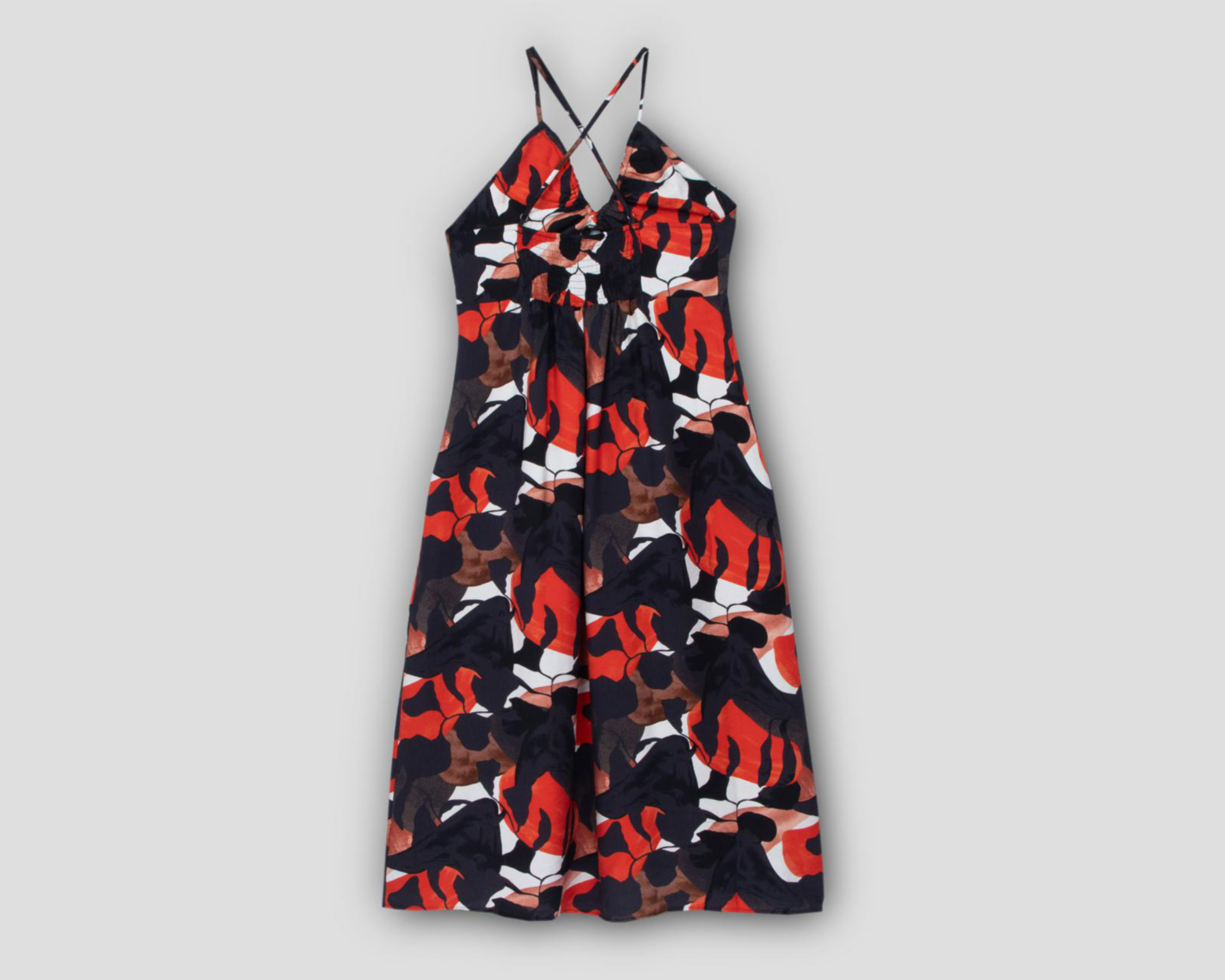 Foto 3 pulgar | Vestido de Playa Sahara Print Floral Escote V con Tirantes para Mujer