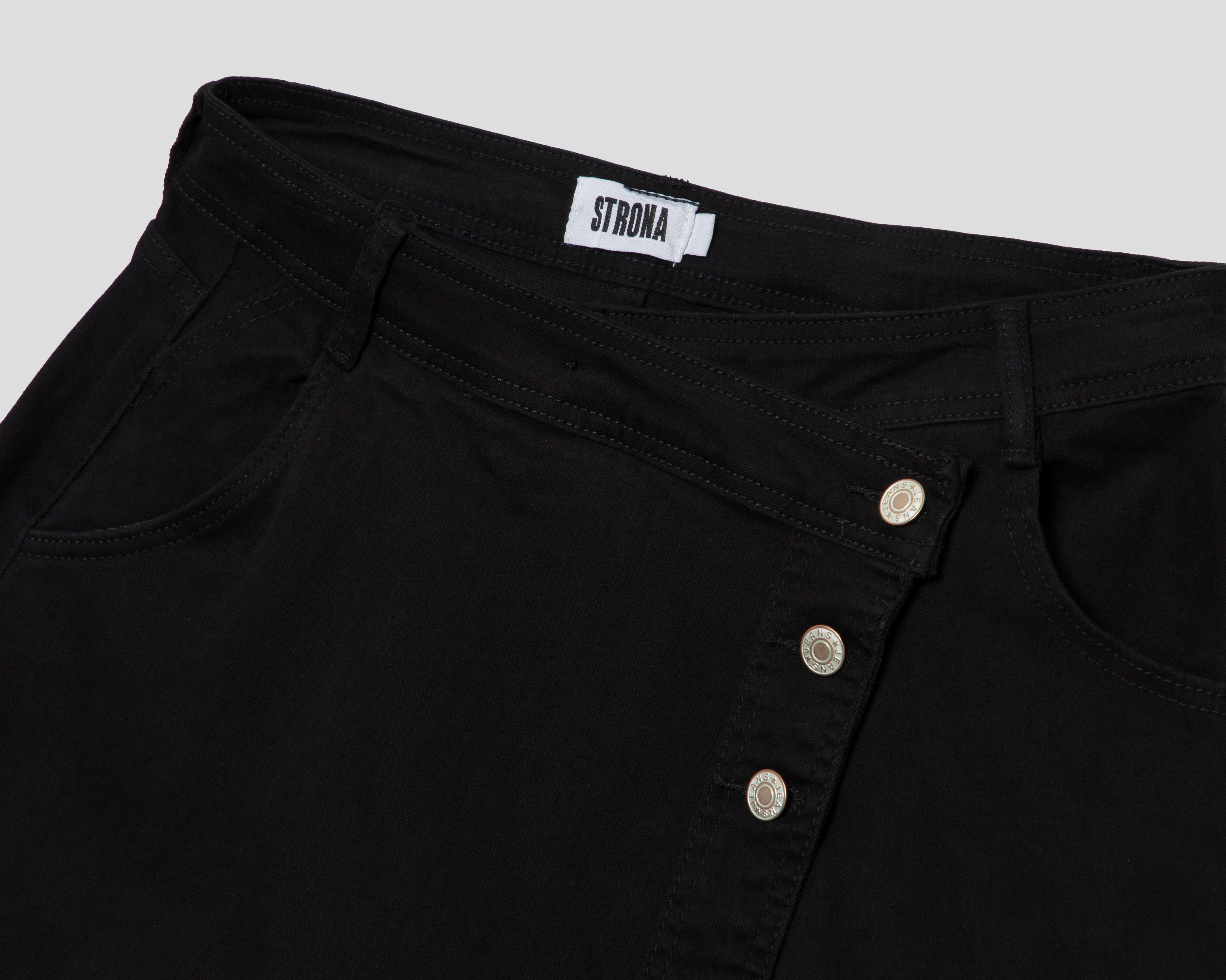 Foto 4 pulgar | Short Falda Strona de Mezclilla para Mujer