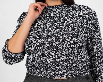 Foto 4 | Blusa Sahara Manga 3/4 Floral