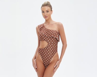Foto 1 | Traje de Baño Completo Bebe de Puntos para Mujer