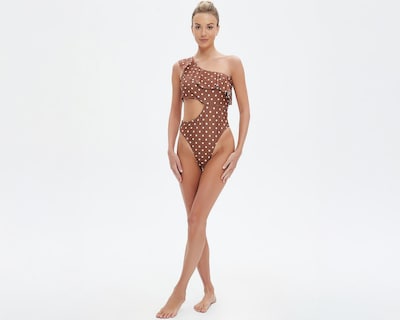 Foto 4 | Traje de Baño Completo Bebe de Puntos para Mujer
